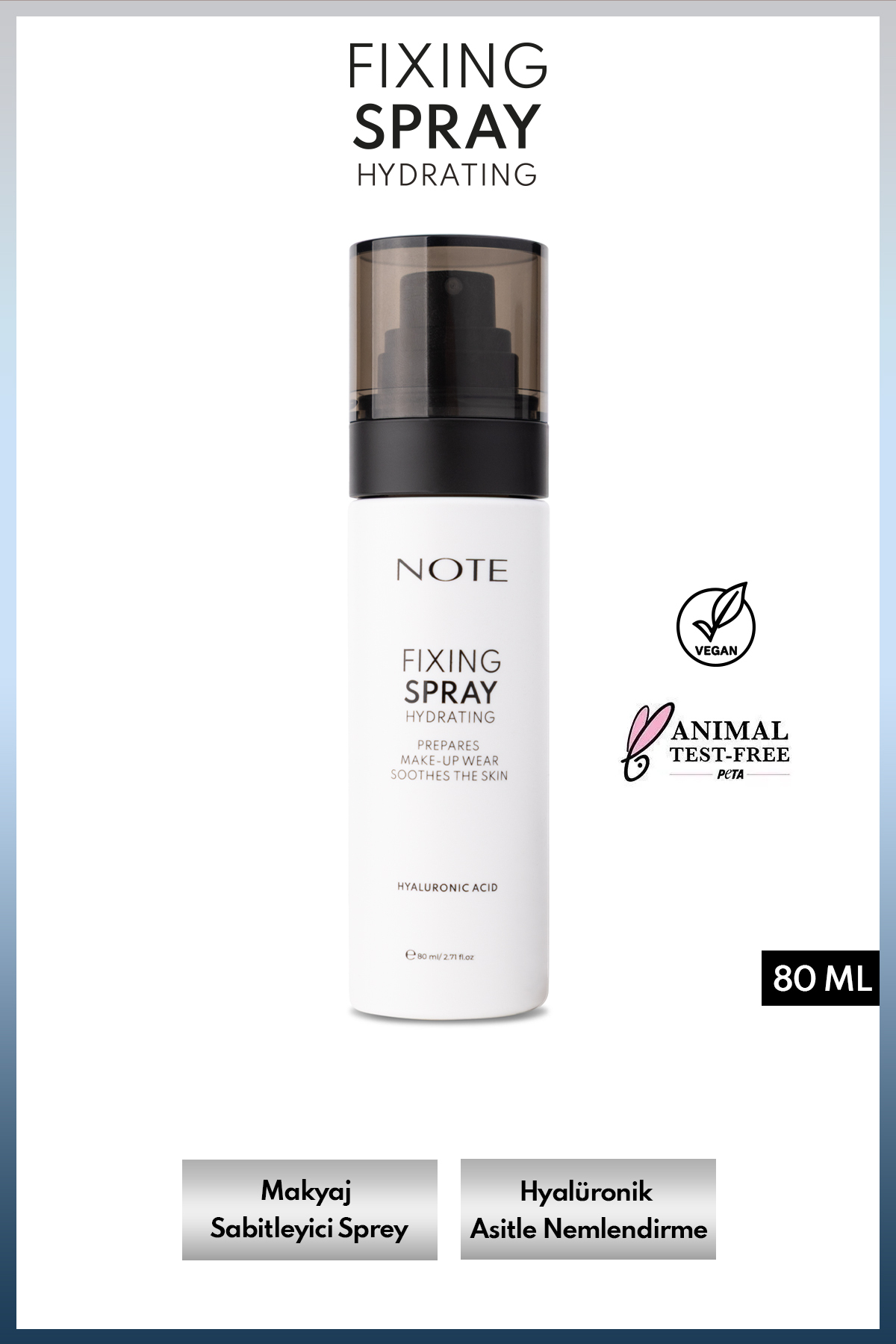 NOTE اسپری تثبیت کننده آبرسان - شفاف — SPR HYDRA FIXING