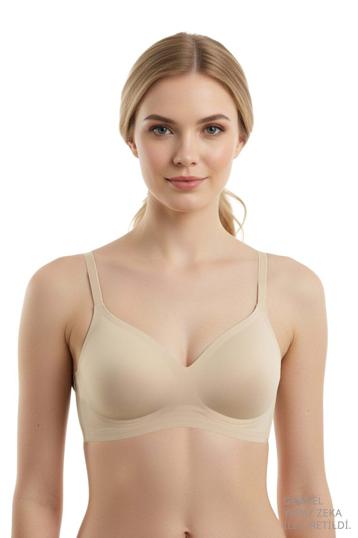 Cottonhill Seamless Bra - Pure | Lazer Kesim Dikişsiz Ayarlanabilir Askılı Balensiz Kadın Sütyen 3'lü Paket görsel 7