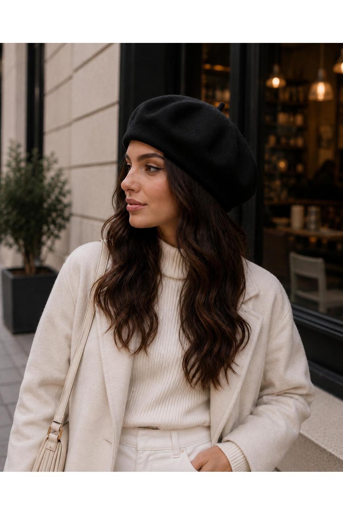 Wearflawless Siyah Fransız Ressam Bere görsel 4
