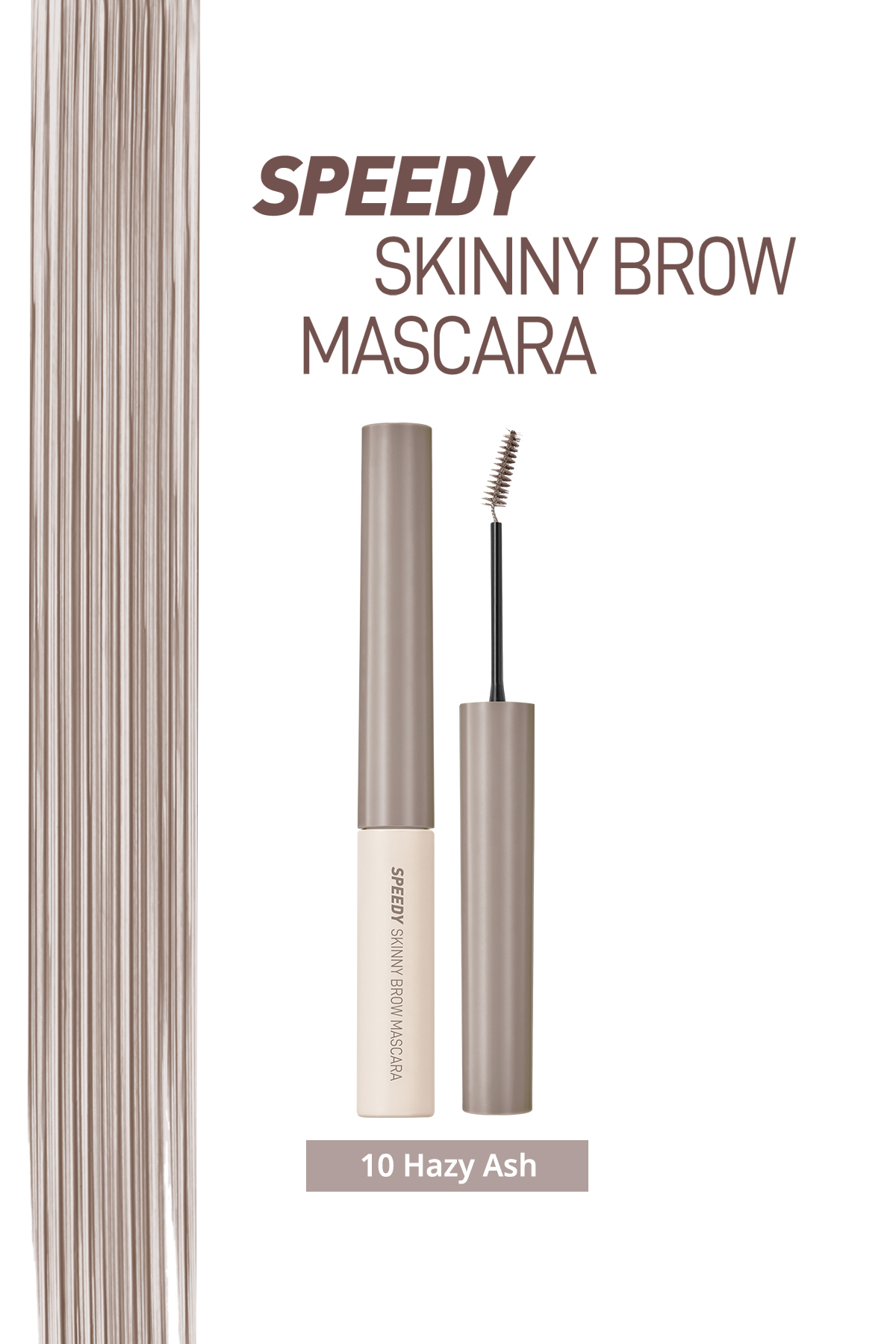 PERIPERA Renklendirici ve Sabitleyici Kaş Maskarası Speedy Skinny Brow Mascara 10 Hazy Ash — خاکستری 6554