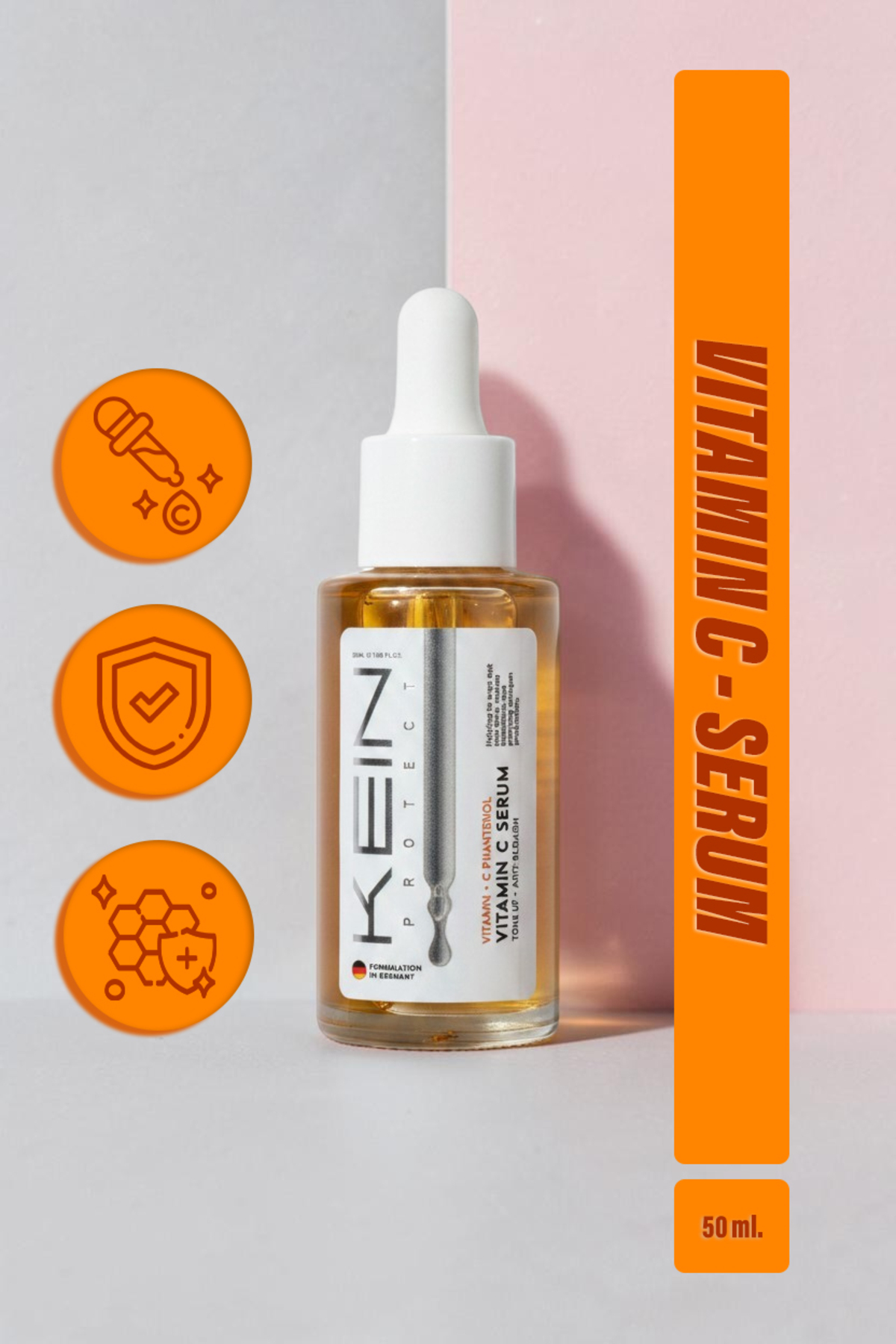 C Vitamini Aydınlatıcı Renk Tonu Eşitleyici Leke Karşıtı Serum 50ml — MRT-SR