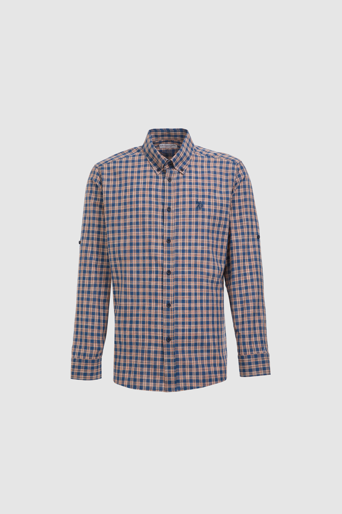 U.S. Polo Assn. Erkek Lacivert Uzun Kollu Gömlek 50324654-VR033 görsel 7