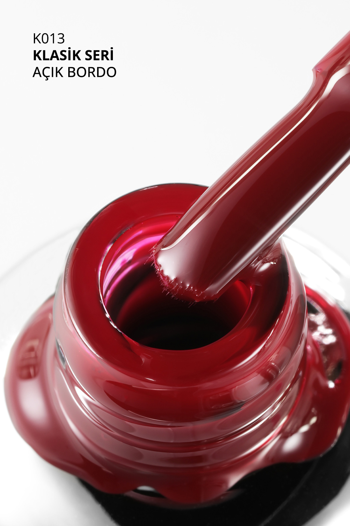 Kalıcı Oje K013, Açık Bordo, 10 ml — زرشکی 8860101A01S09K013 — تصویر 3 از 7