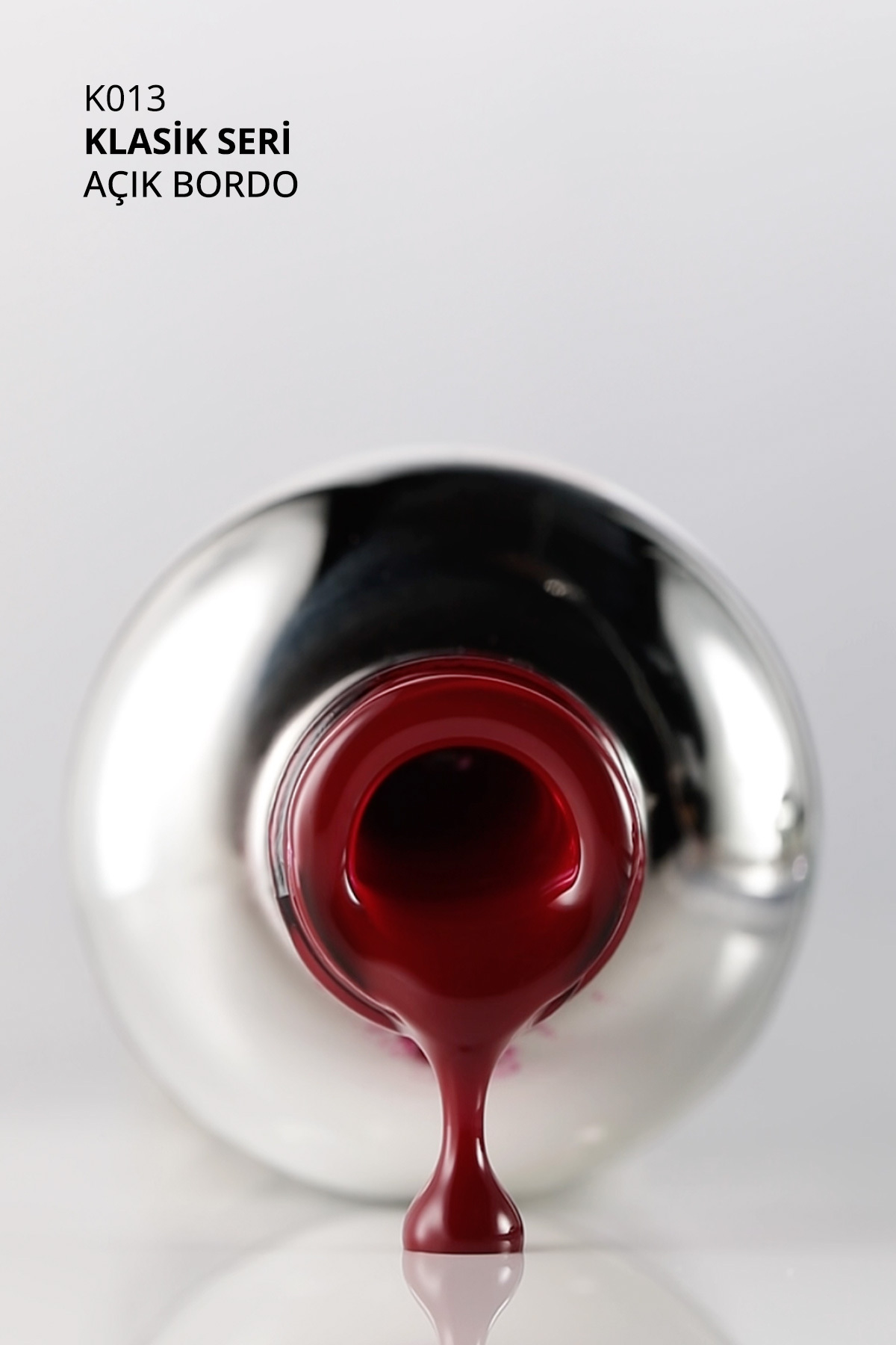Kalıcı Oje K013, Açık Bordo, 10 ml — زرشکی 8860101A01S09K013 — تصویر 4 از 7