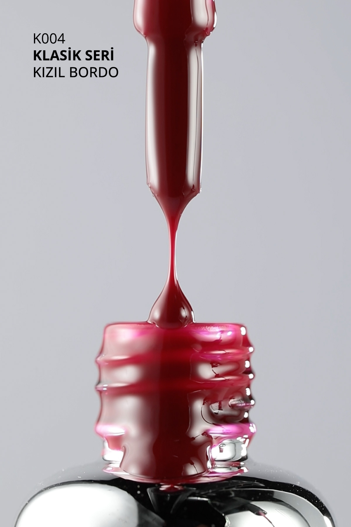 Kalıcı Oje K004 Kızıl Bordo 10 ml — زرشکی 8860101A01S09K004 — تصویر 6 از 7
