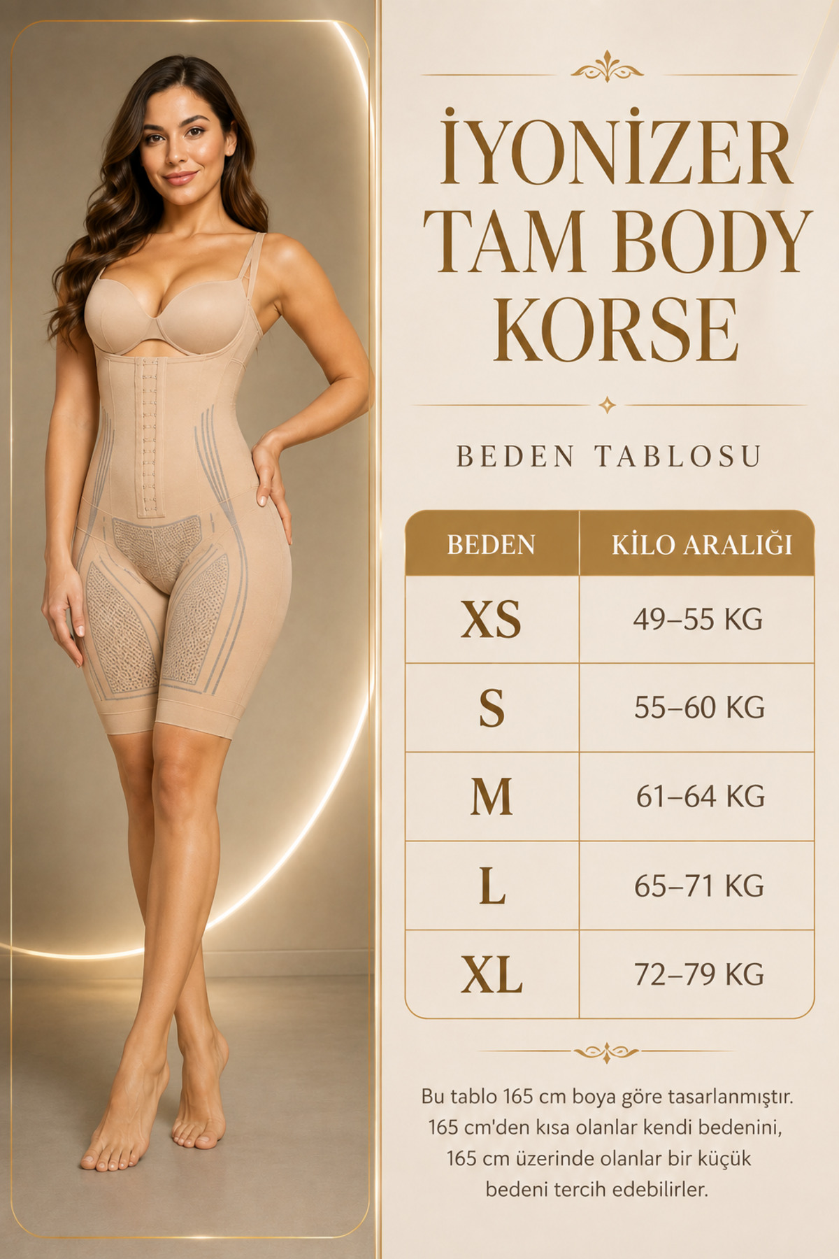critic man Toparlayıcı Body Korse Yüksek Bel Karın Basen Sıkılaştırıcı Paçalı Ten görsel 3