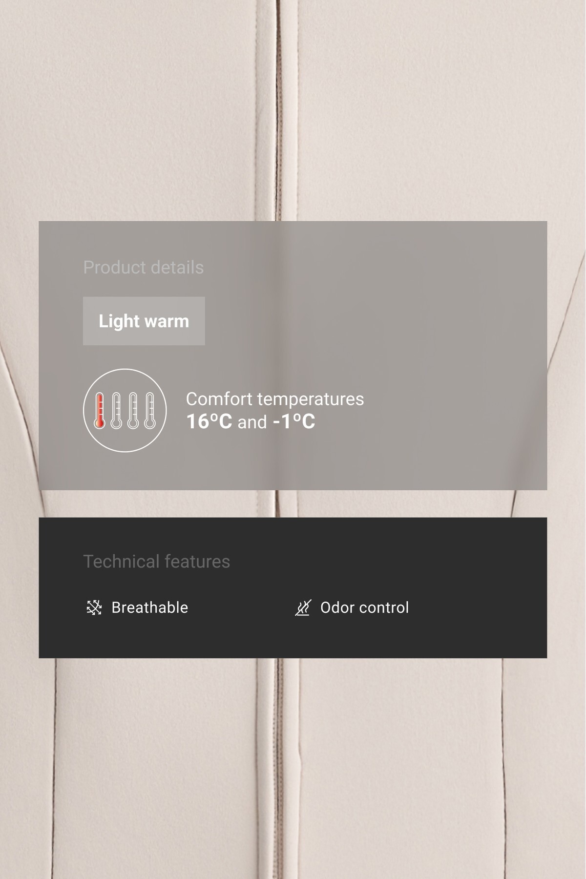 Oysho Light warm teknik kısa ceket görsel 5