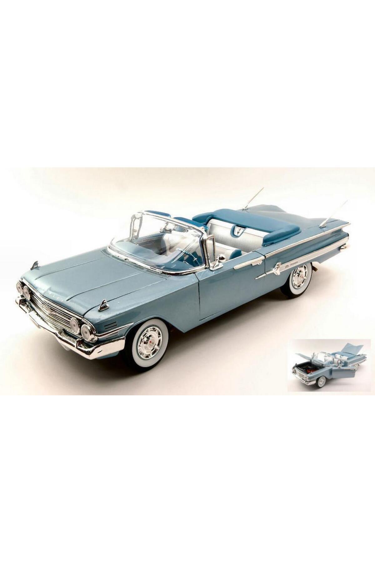 WELLY 1960 Chevrolet İmpala 1/18 Model Araba Mavi - Fiyatı, Yorumları