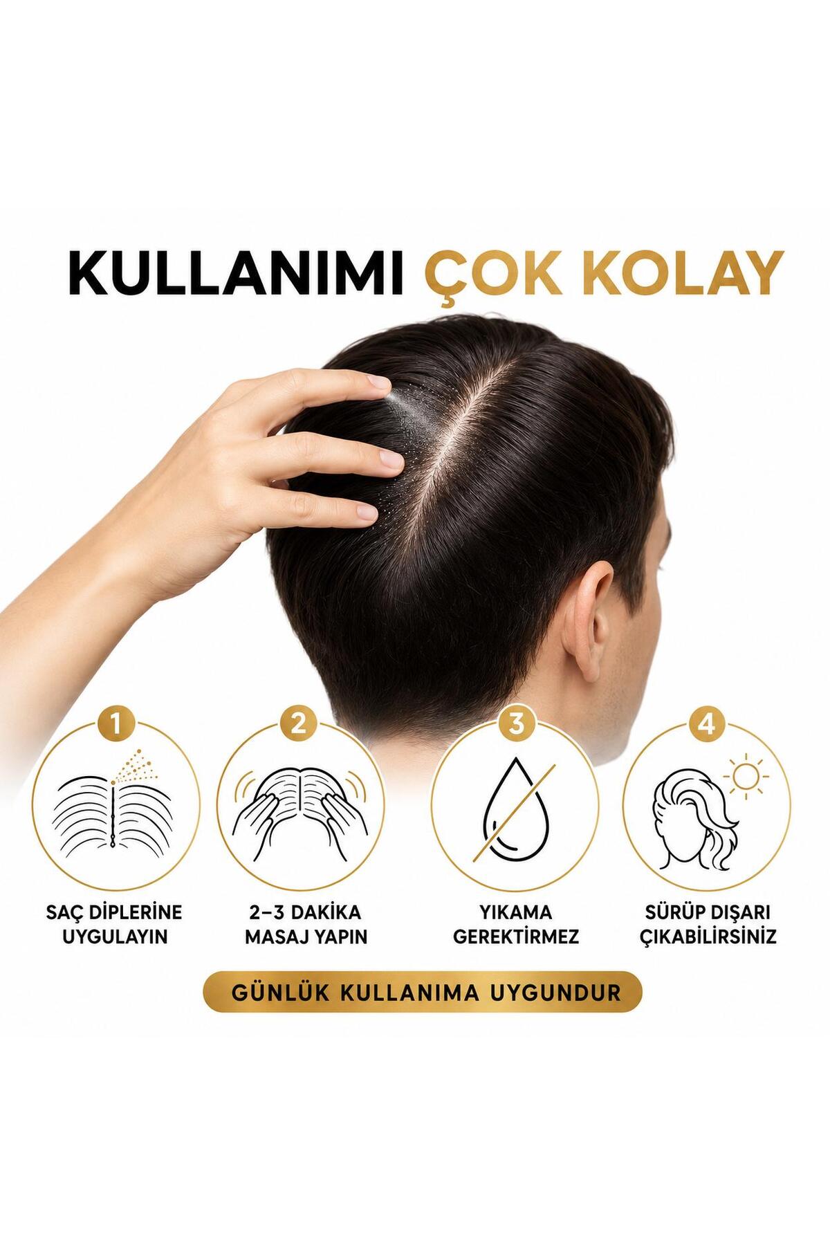 Kafein Saç Toniği 150 ml | Saç Dökülmesi Kök Uyarıcı Bakım | Procapil®, Biotin, Niasinamid, Kafein ve Panthenol İçeren Hair Tonic — IZZO-KTN-150 — تصویر 4 از 5