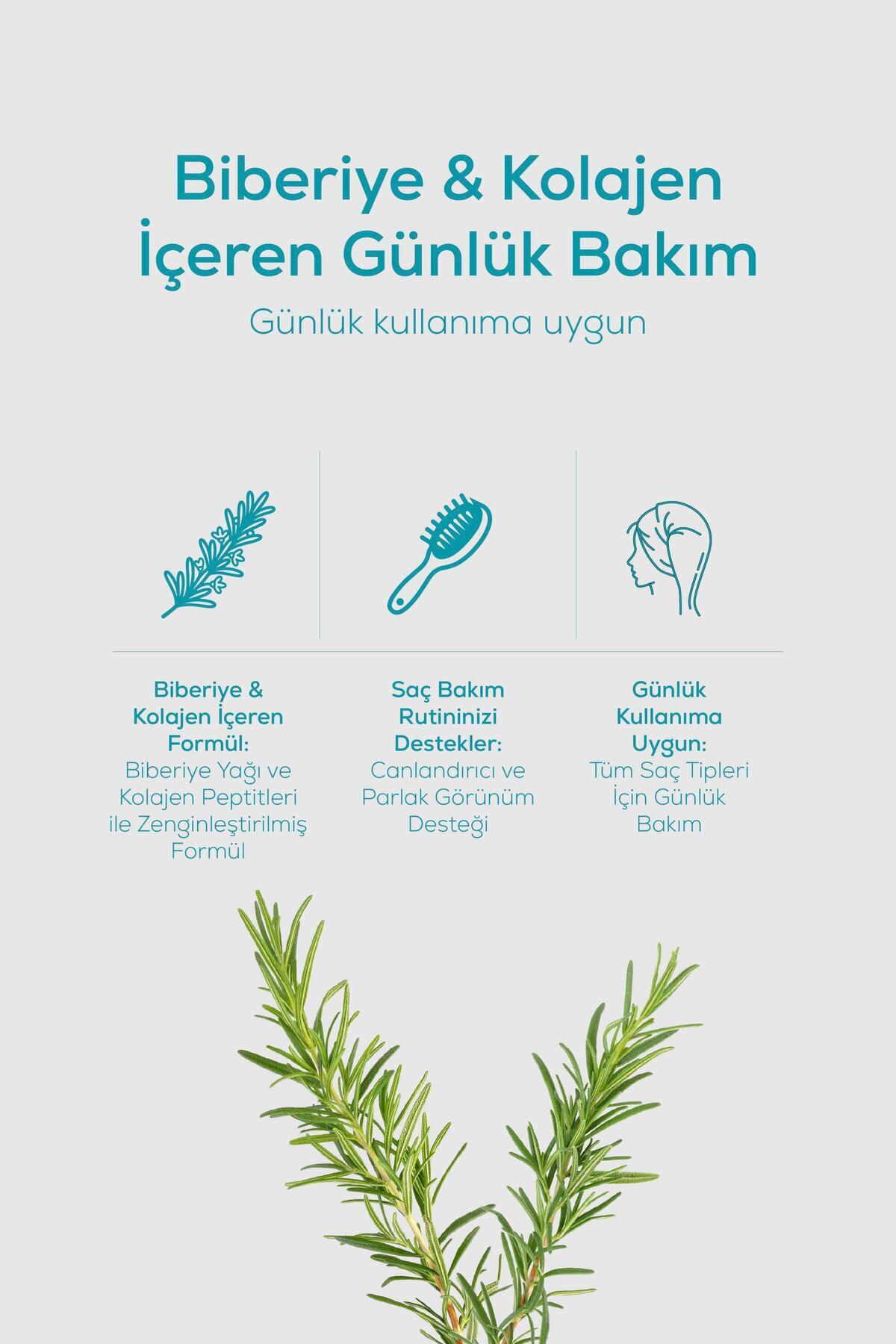 Repair+ Rosemary Saç Bakım Kremi 200 ml | Hasar Onarımı | Biberiye Özlü | Kuru ve Yıpranmış Saçlar — KZMNTG0050 — تصویر 3 از 7