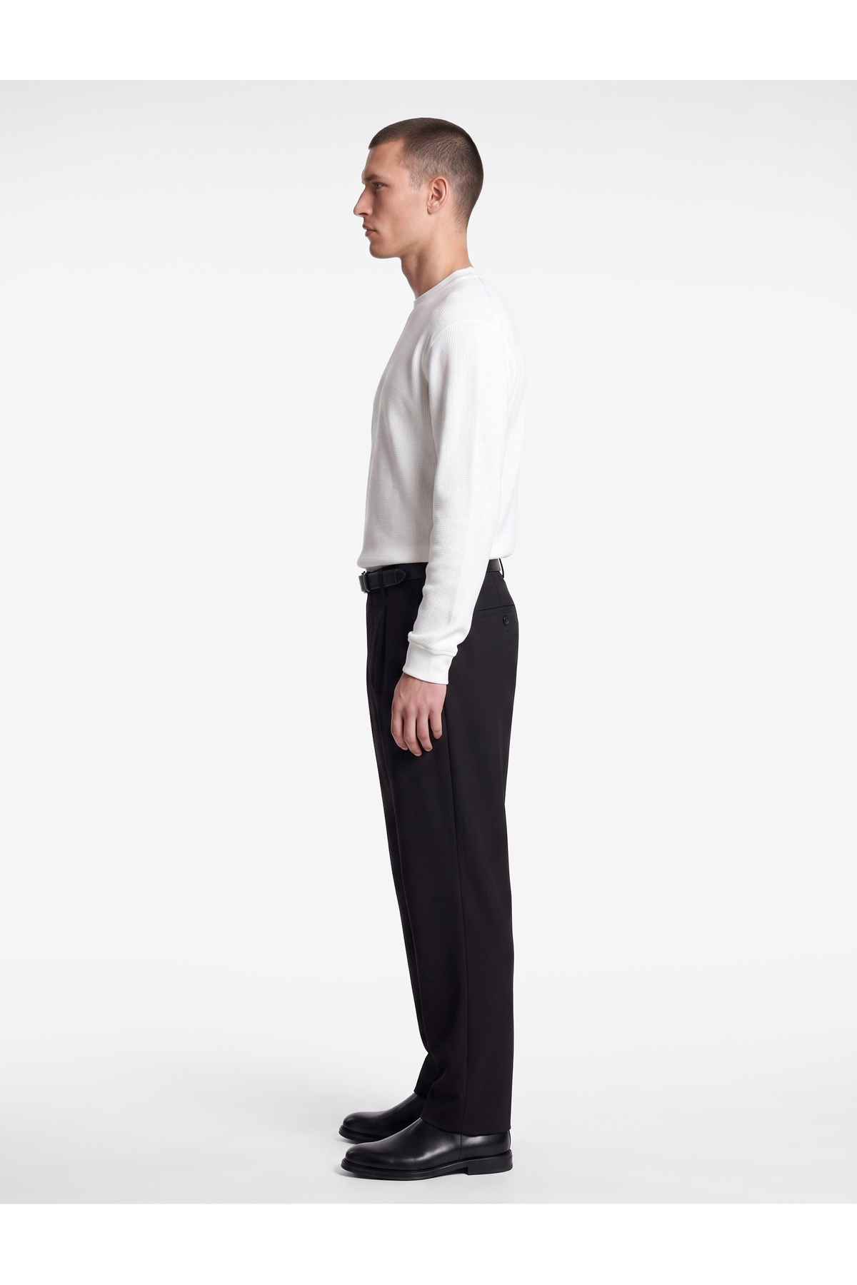 Regular Fit Cepli Viskon Karışımlı Pileli Kumaş Pantolon — مشکی 7WAM40012HW — تصویر 2 از 7