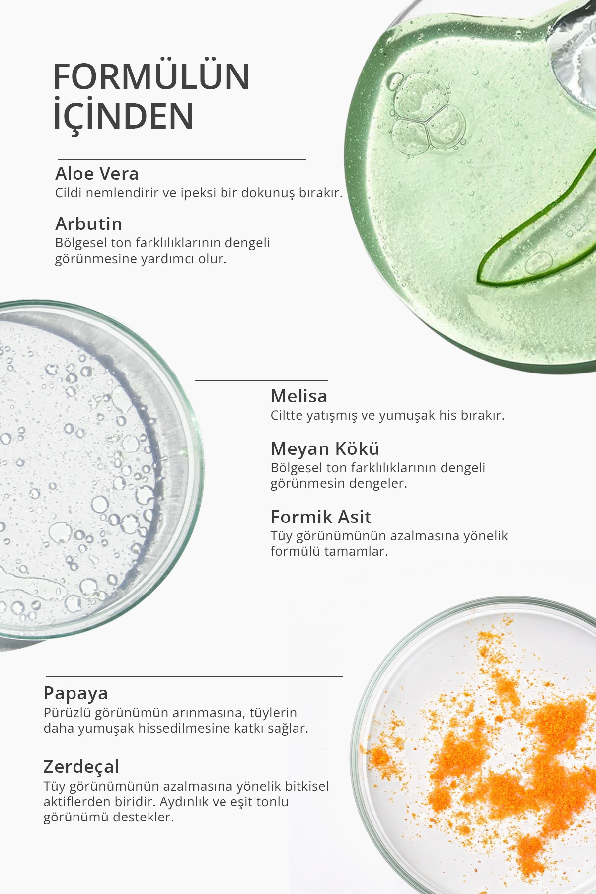 Kraliçe Arı Tüy Azaltıcı ve Ton Eşitleyici Serum Formik Asit Papaya Zerdeçal Limon Otu — queenbee — تصویر 4 از 8