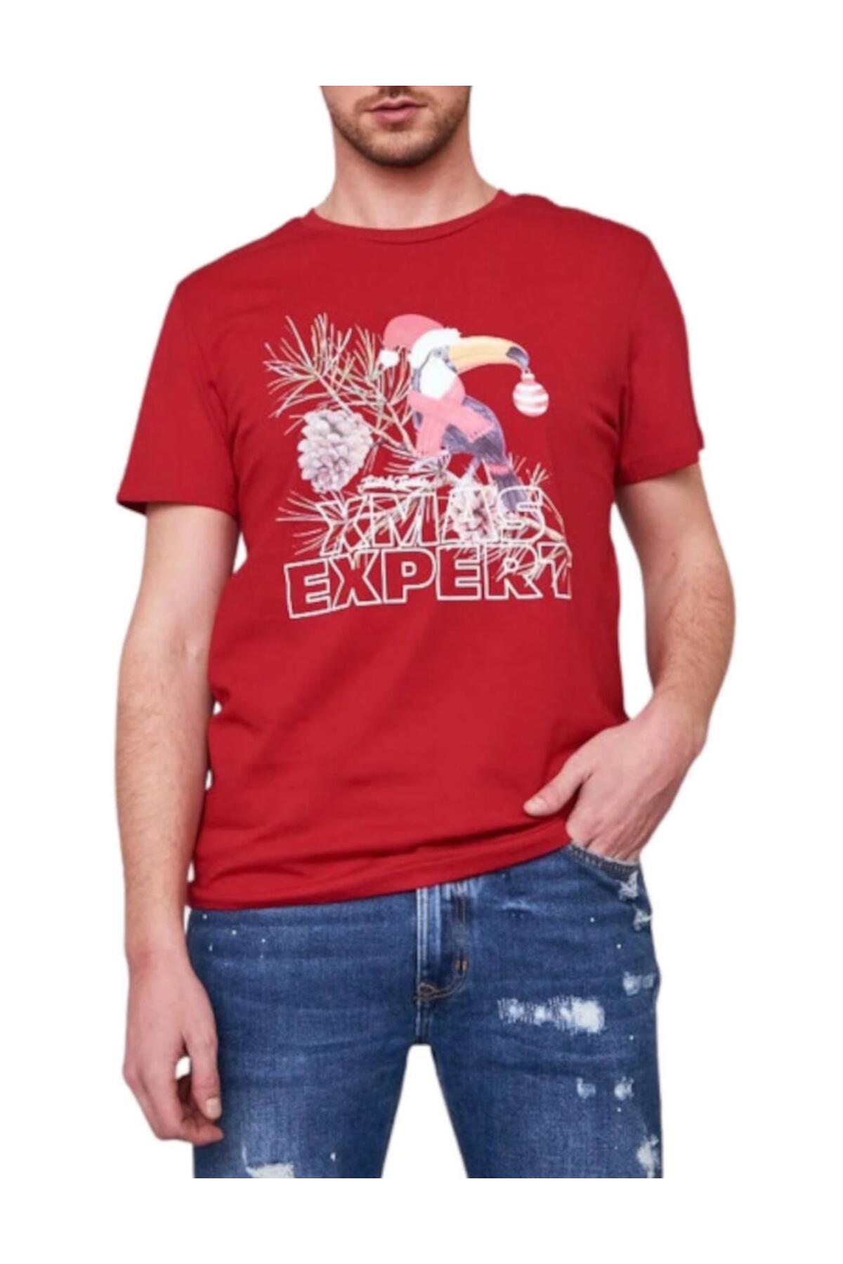 تی‌شرت مردانه جک جونز کد ۱۲۱۹۸۷۷۴-Sage جک اند جونز تی شرت Jack & Jones