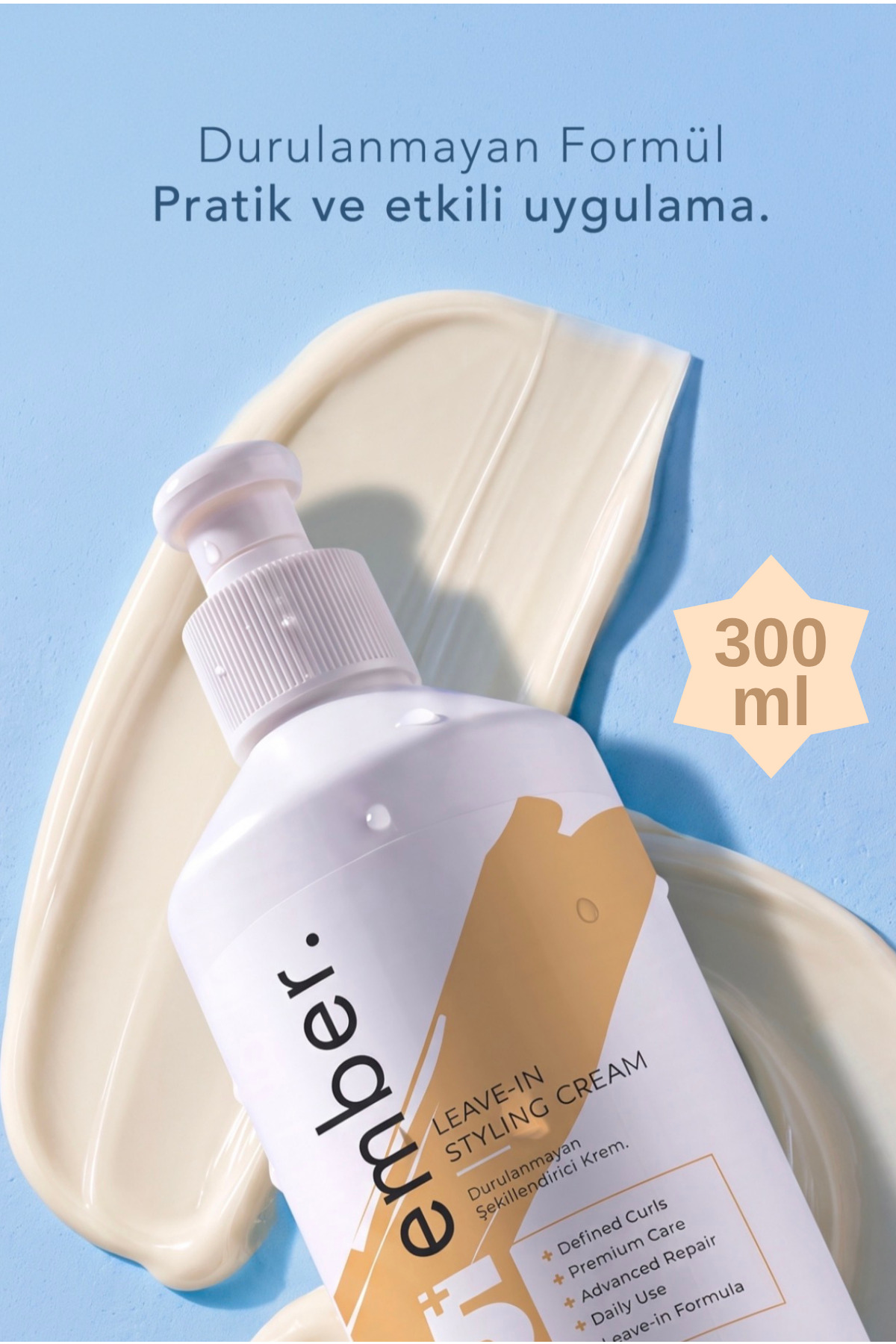 5+ bukle belirginleştirci besleyici ve onarıcı 300ML — EMBER-001