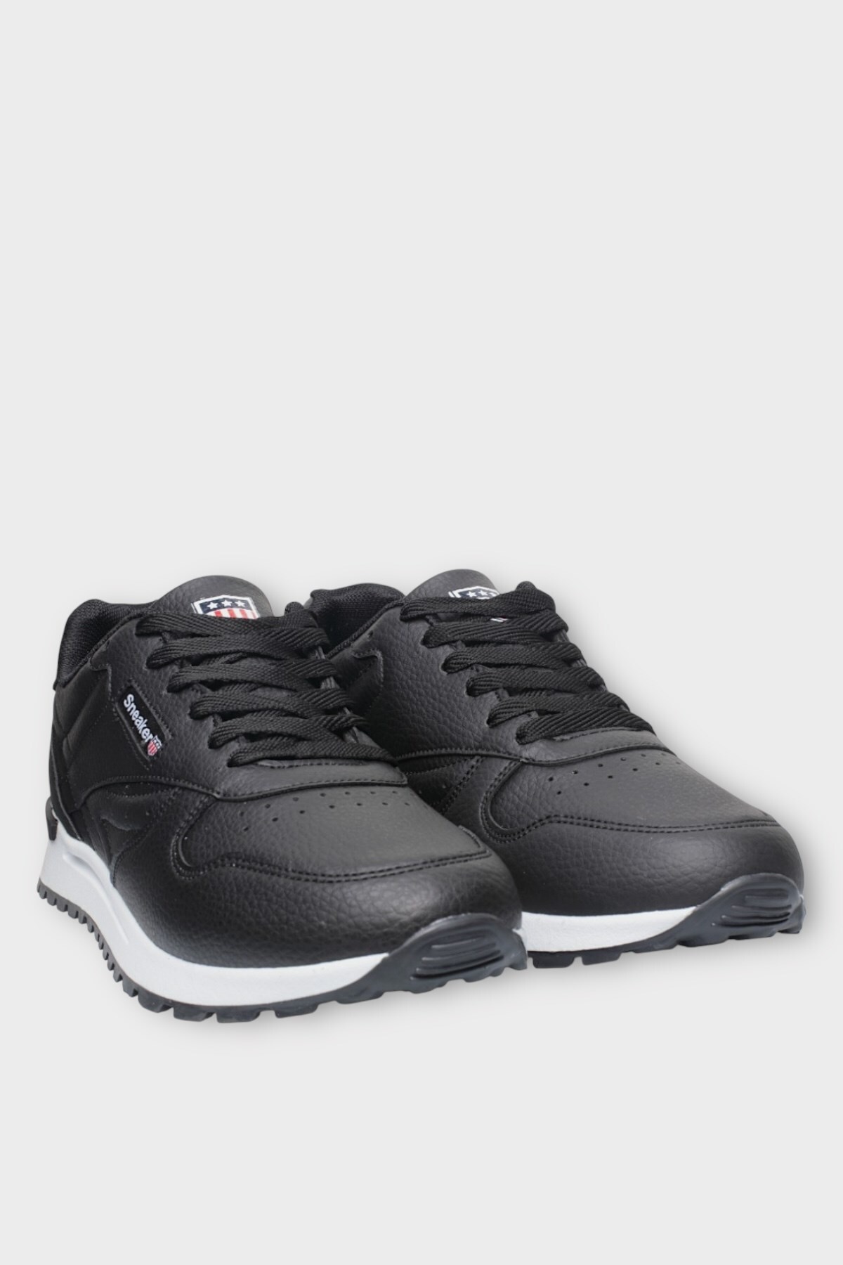 Ortopedik Cilt Sneaker Unisex Spor Ayakkabı SİYAH - BEYAZ — سفید 10031 — تصویر 6 از 7