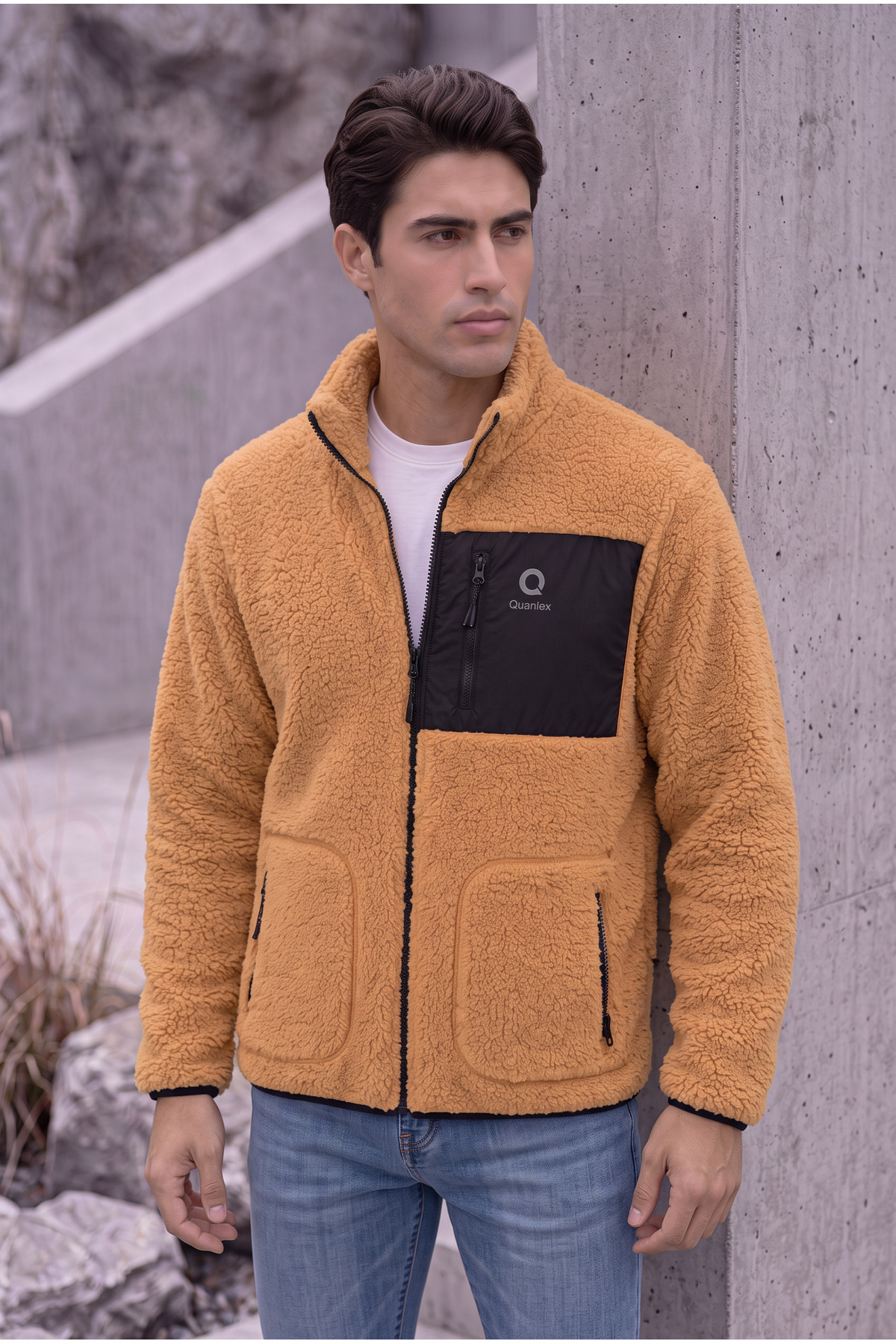 ژاکت پشمی گرم کامل Kiremit KUZU WELSOFT POLAR FULL-ZIP — رنگارنگ E0600 — تصویر 7 از 7