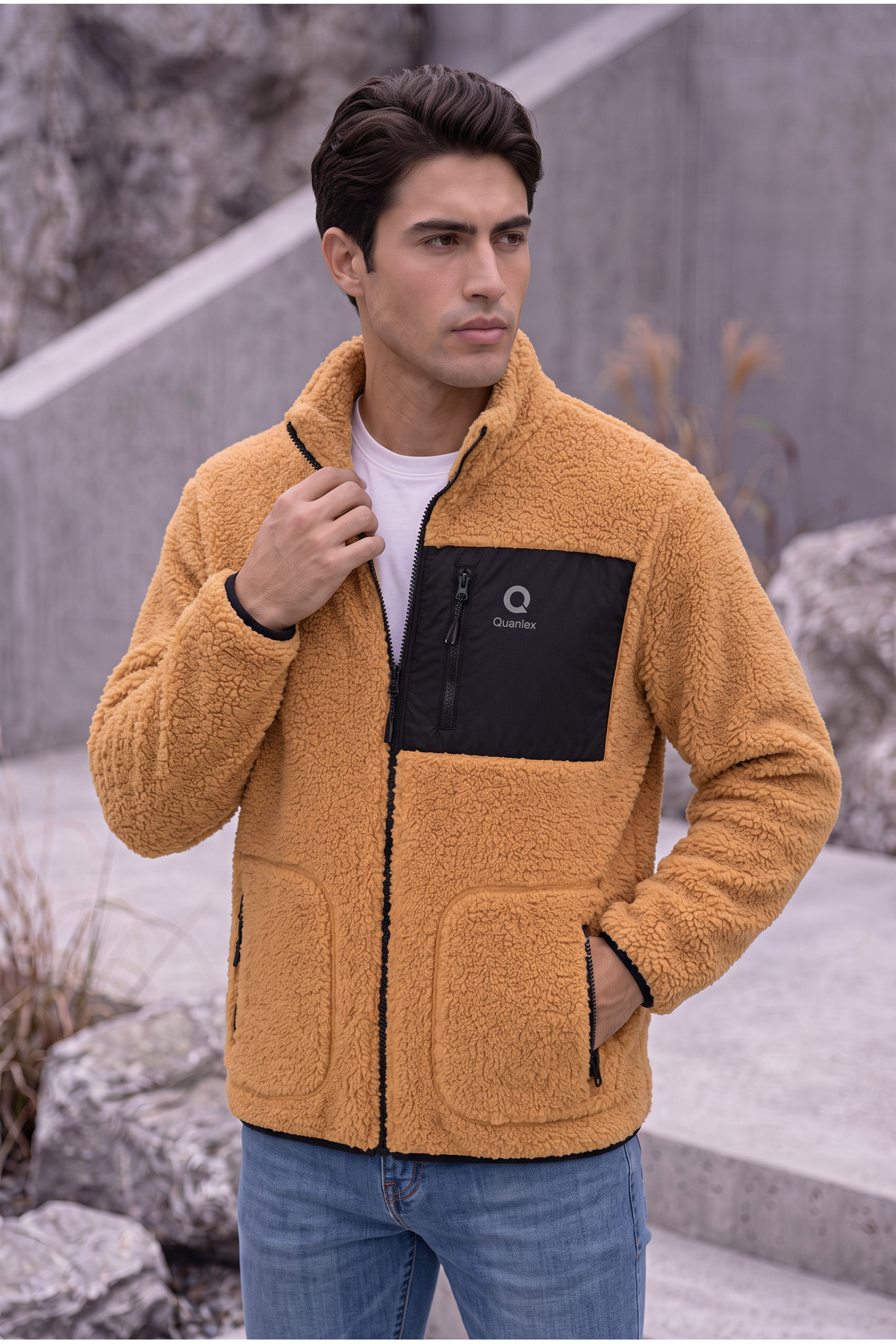 ژاکت پشمی گرم کامل Kiremit KUZU WELSOFT POLAR FULL-ZIP — رنگارنگ E0600