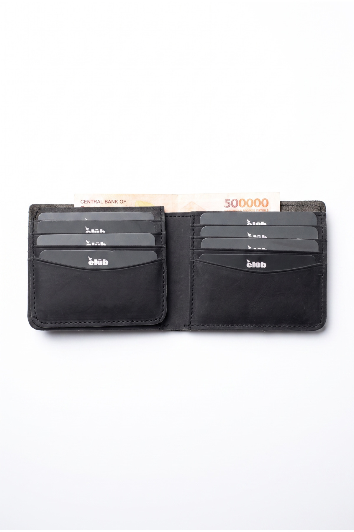 BeeBlack %100 Hakiki Dana Derisi Erkek Cüzdan Çerçeve Gözlü Minimal erkek cüzdanı görsel 3