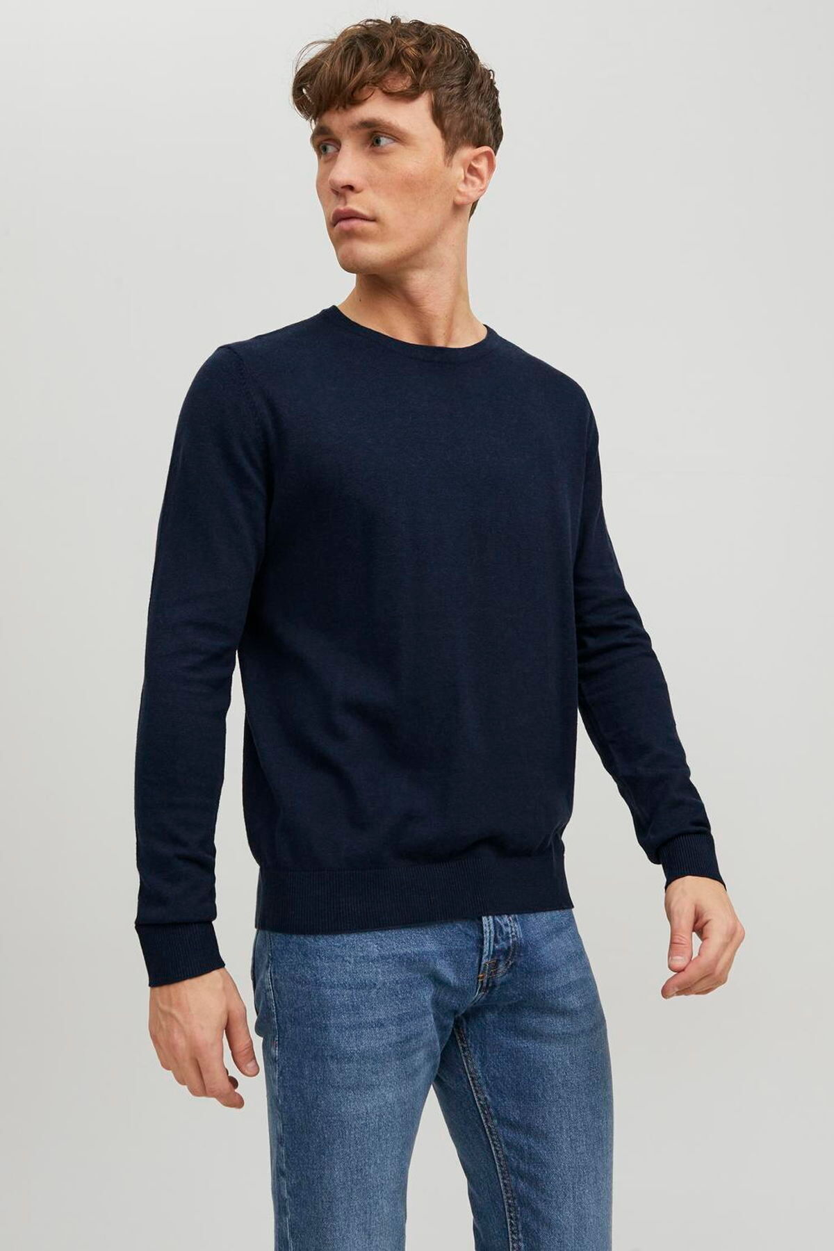 ژاکت بافتنی یقه گرد مردانه - امیل جک اند جونز پلیور Jack & Jones