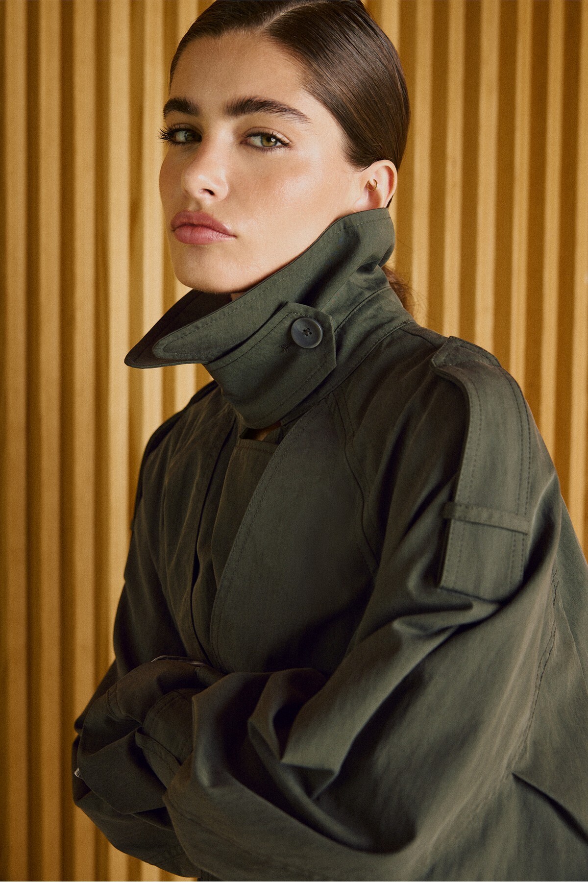 Stradivarius Oversize trençkot görsel 4