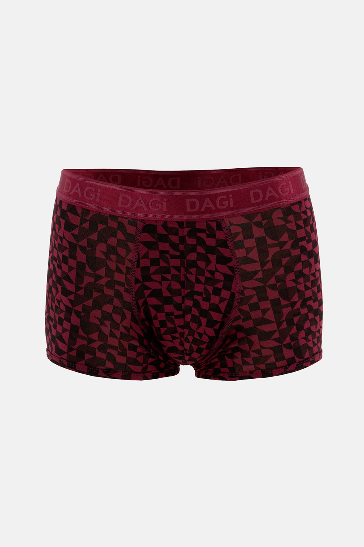 Dagi Bordo-Siyah 3'lü Desenli Micro Modal Boxer görsel 2