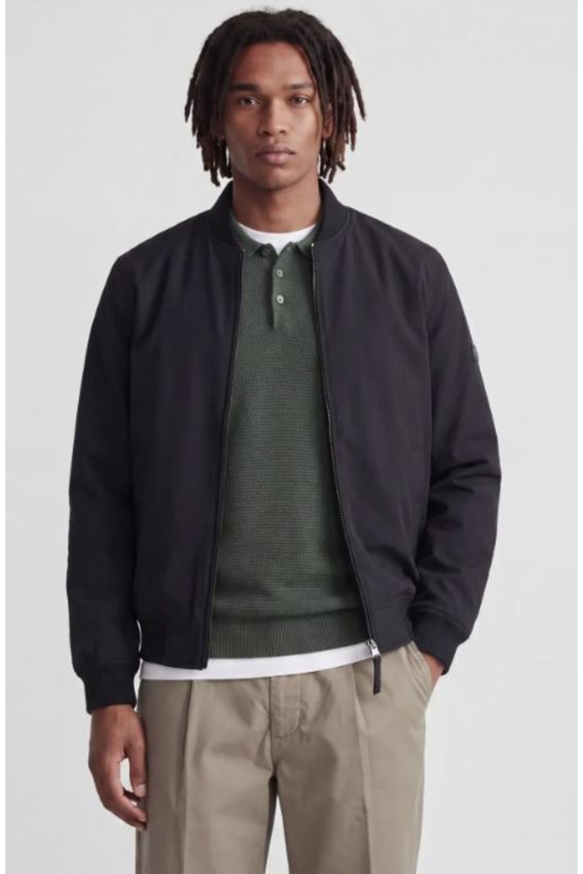ژاکت مردانه مشکی JPRBLAJOSH BOMBER - 12301234 جک اند جونز کت Jack & Jones