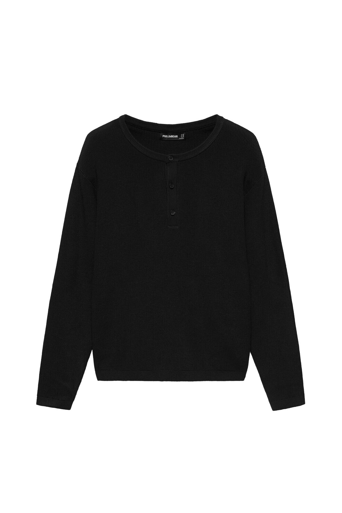 Pull & Bear Henley yaka kazak görsel 3