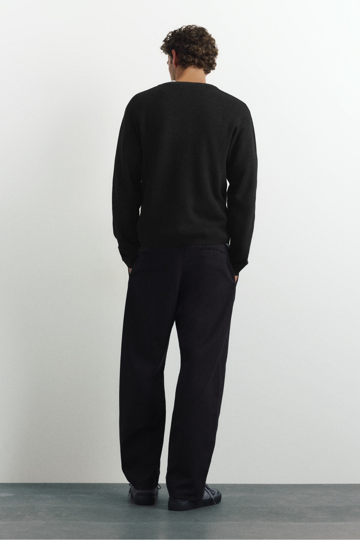 Pull & Bear Henley yaka kazak görsel 4