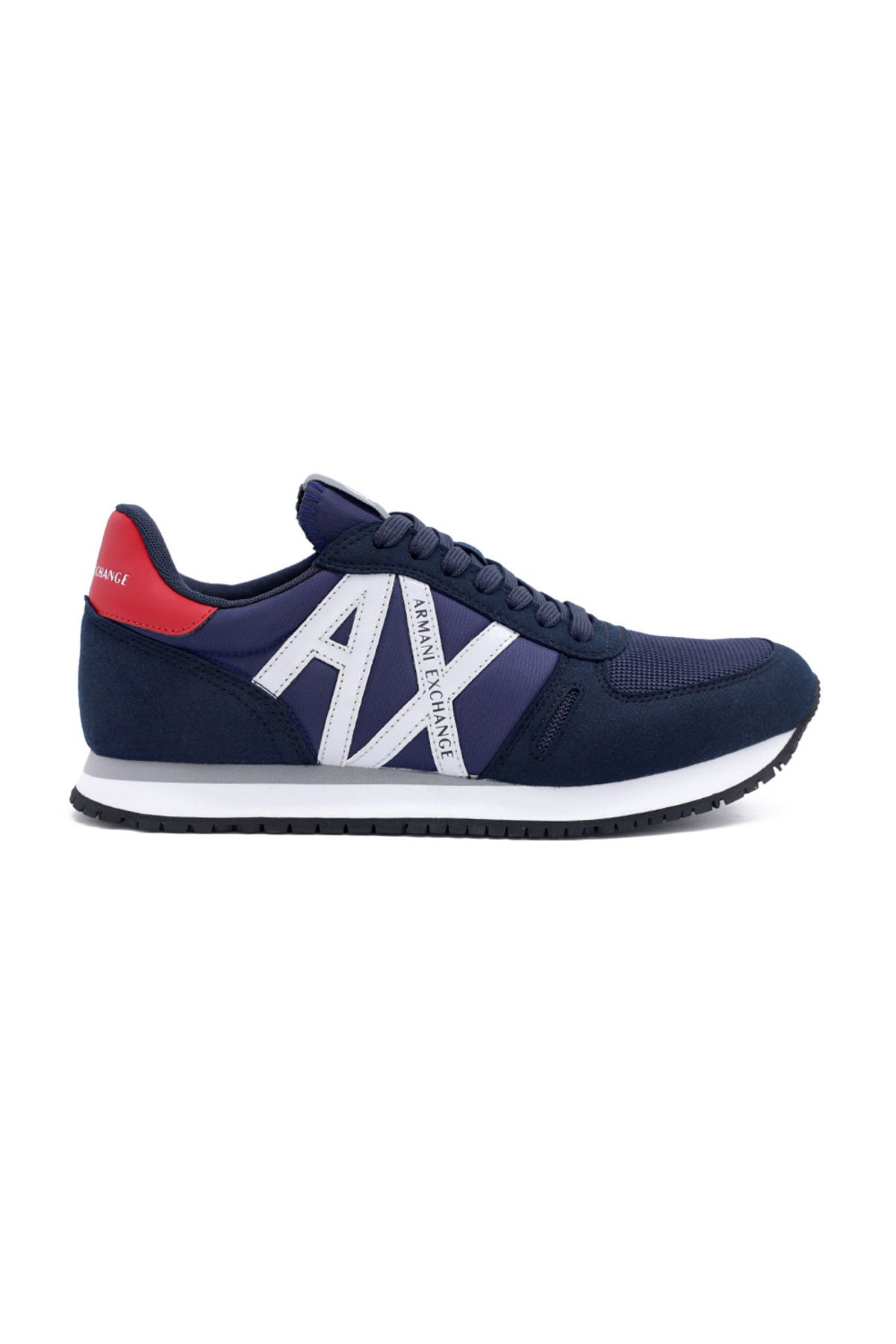 کفش کتانی مردانه خاکستری سرمه‌ای XUX017-XCC68-K585 آرمانی اکسچنج کفش اسنیکر Armani Exchange