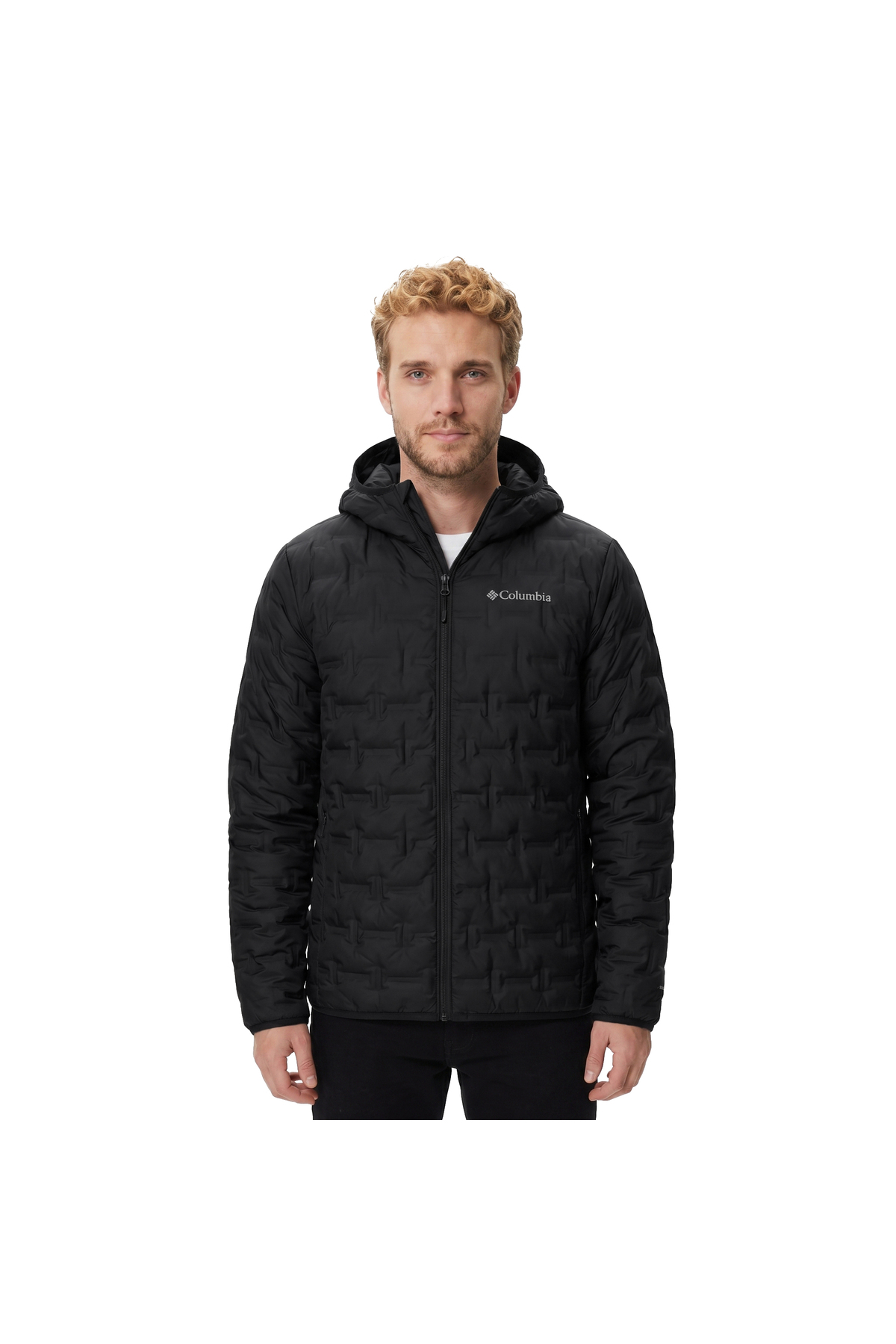 Columbia Delta Ridge II Down Hooded Jacket 2086222-010 Erkek Mont Siyah