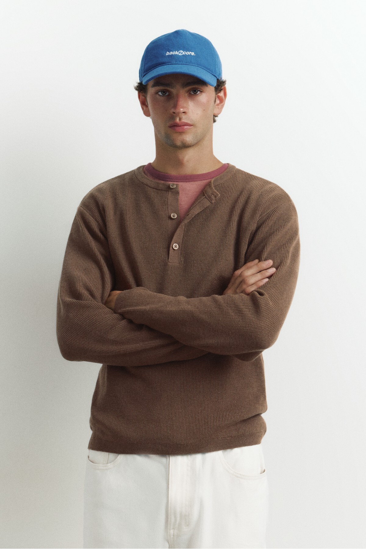 Henley yaka kazak