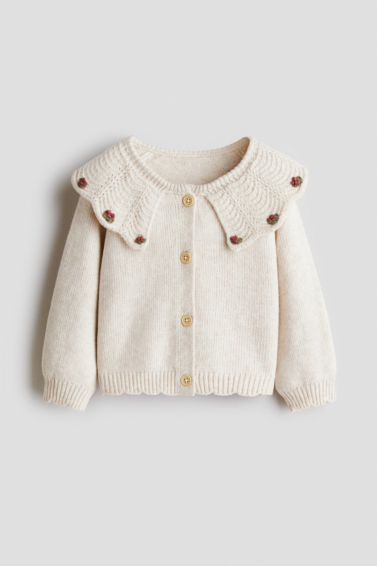 ژاکت یقه‌دار اچ اند ام ژاکت کشی H&M