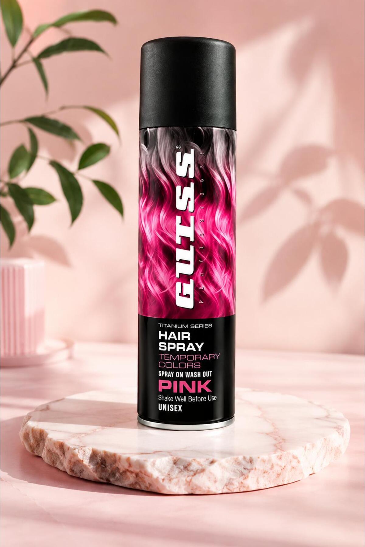 Pembe Renkli Saç Spreyi – Geçici Saç Boyası, Yıkanabilir Pink Hair Spray 150 ml — ngt003 — تصویر 2 از 2