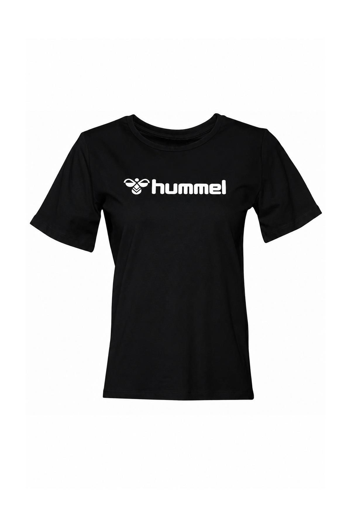 hummel Hmlnesle 912031 Kadın T-Shirt Siyah Rahat Günlük Stil görsel 2