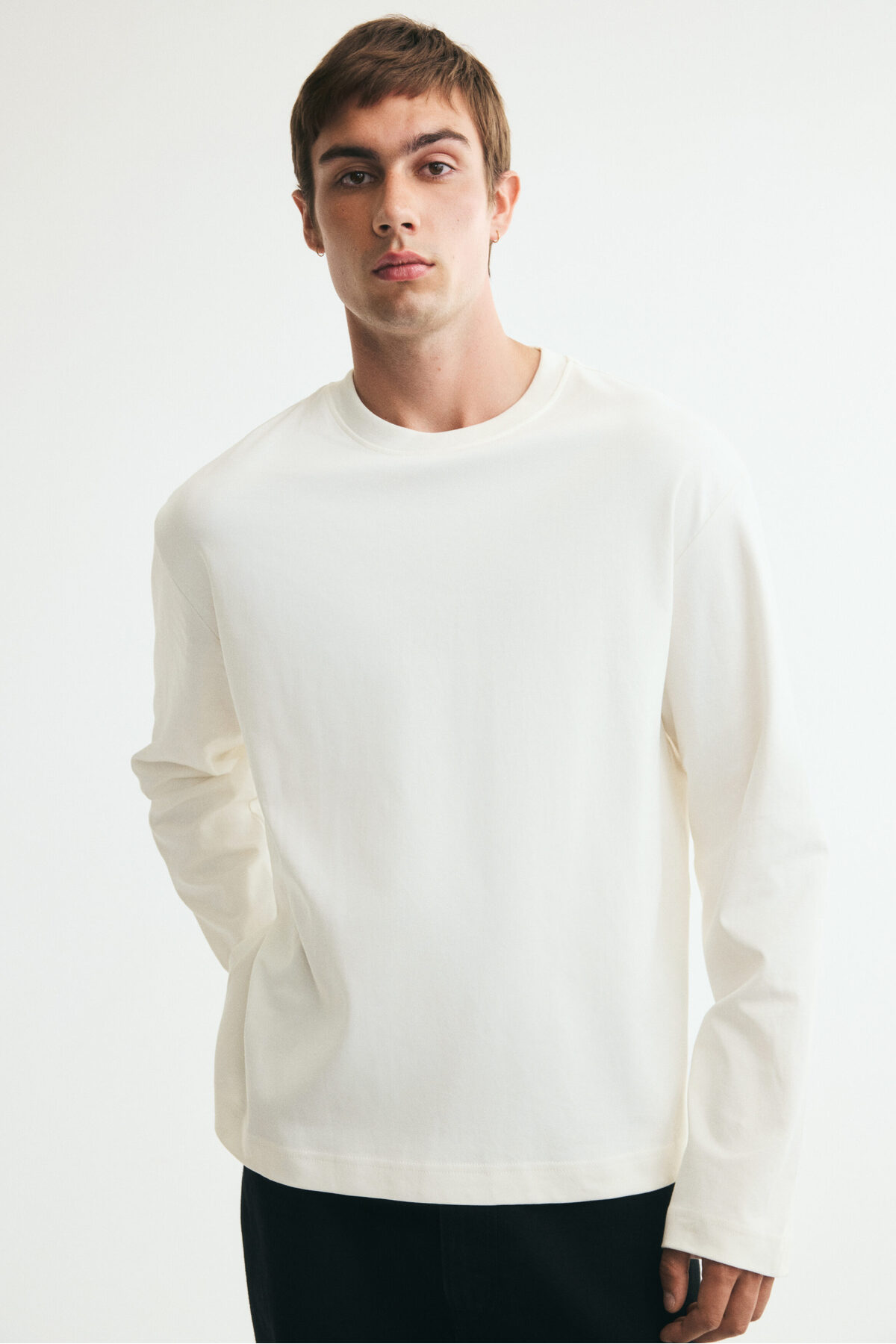 تی‌شرت آستین بلند اینترلاک، مناسب برای راحتی و آرامش اچ اند ام تی شرت H&M