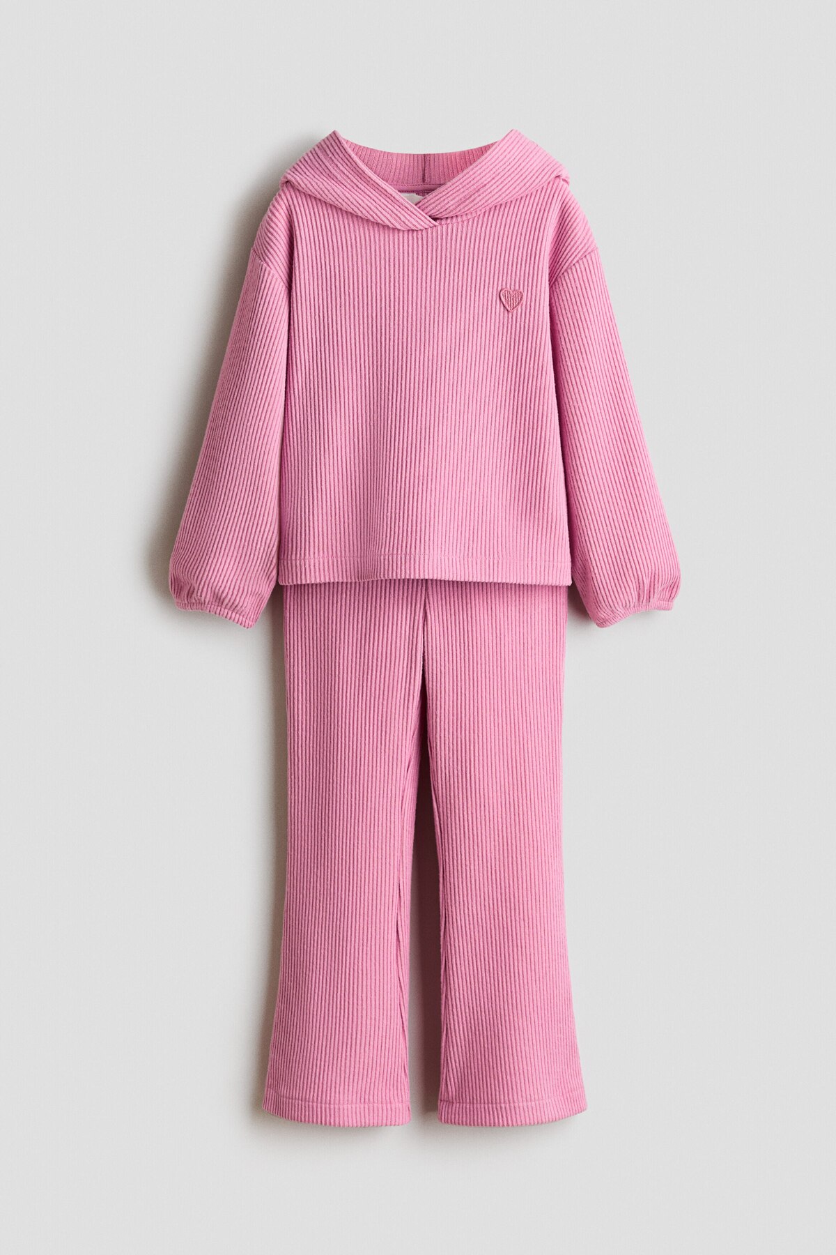 ست بافتنی آجدار دو تکه اچ اند ام ست تی شرت و شلوارک H&M