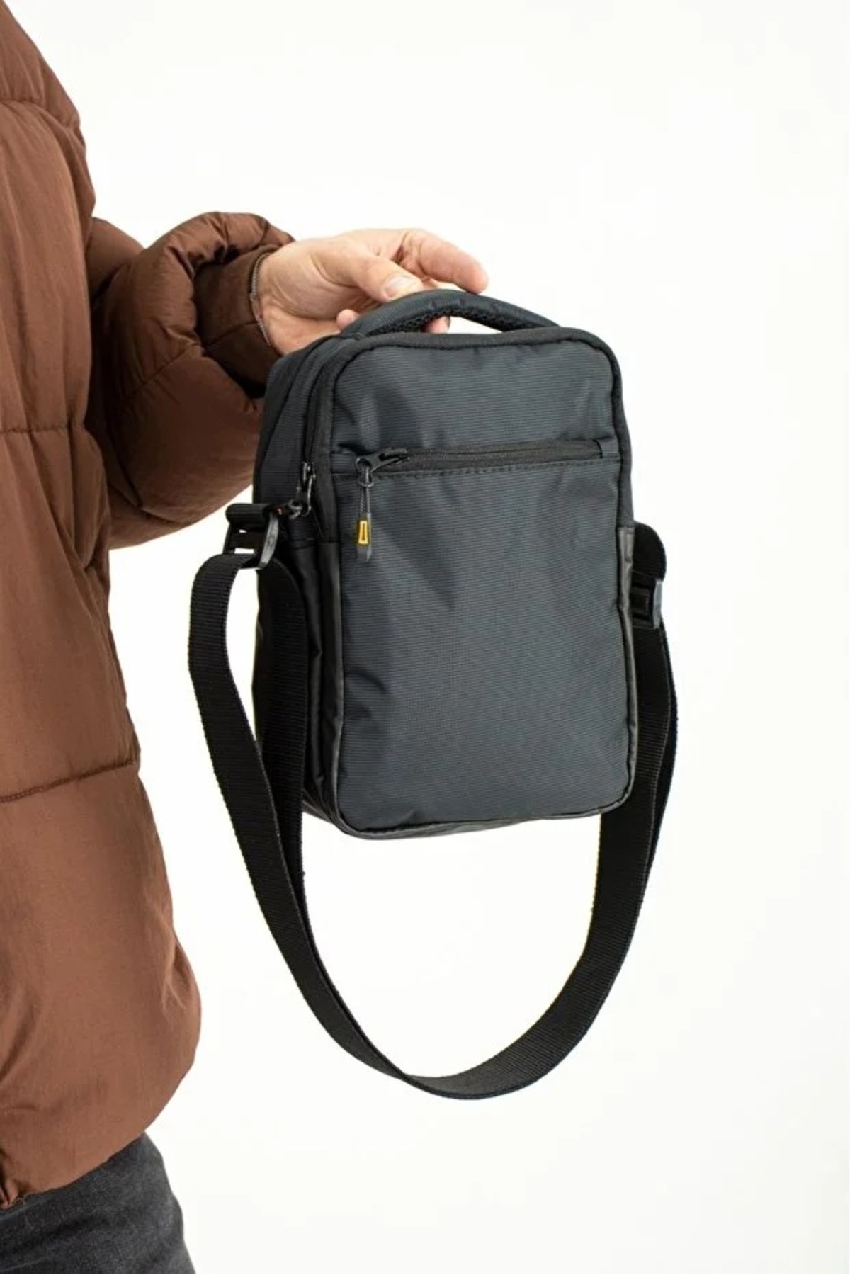 awix Unisex Su Geçirmez Nano Kumaş Çanta, Çapraz Askılı Günlük Yolculuk En ÇOk Tercih Edilen El & Omuz Çantası Siyah görsel 3