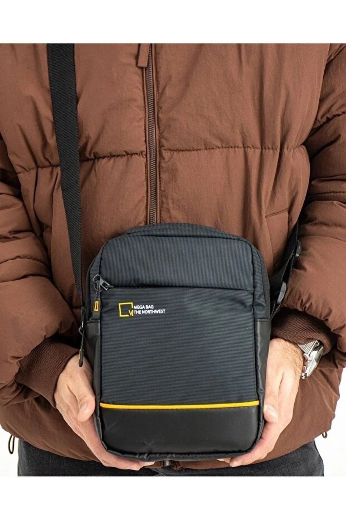 awix Unisex Su Geçirmez Nano Kumaş Çanta, Çapraz Askılı Günlük Yolculuk En ÇOk Tercih Edilen El & Omuz Çantası Siyah