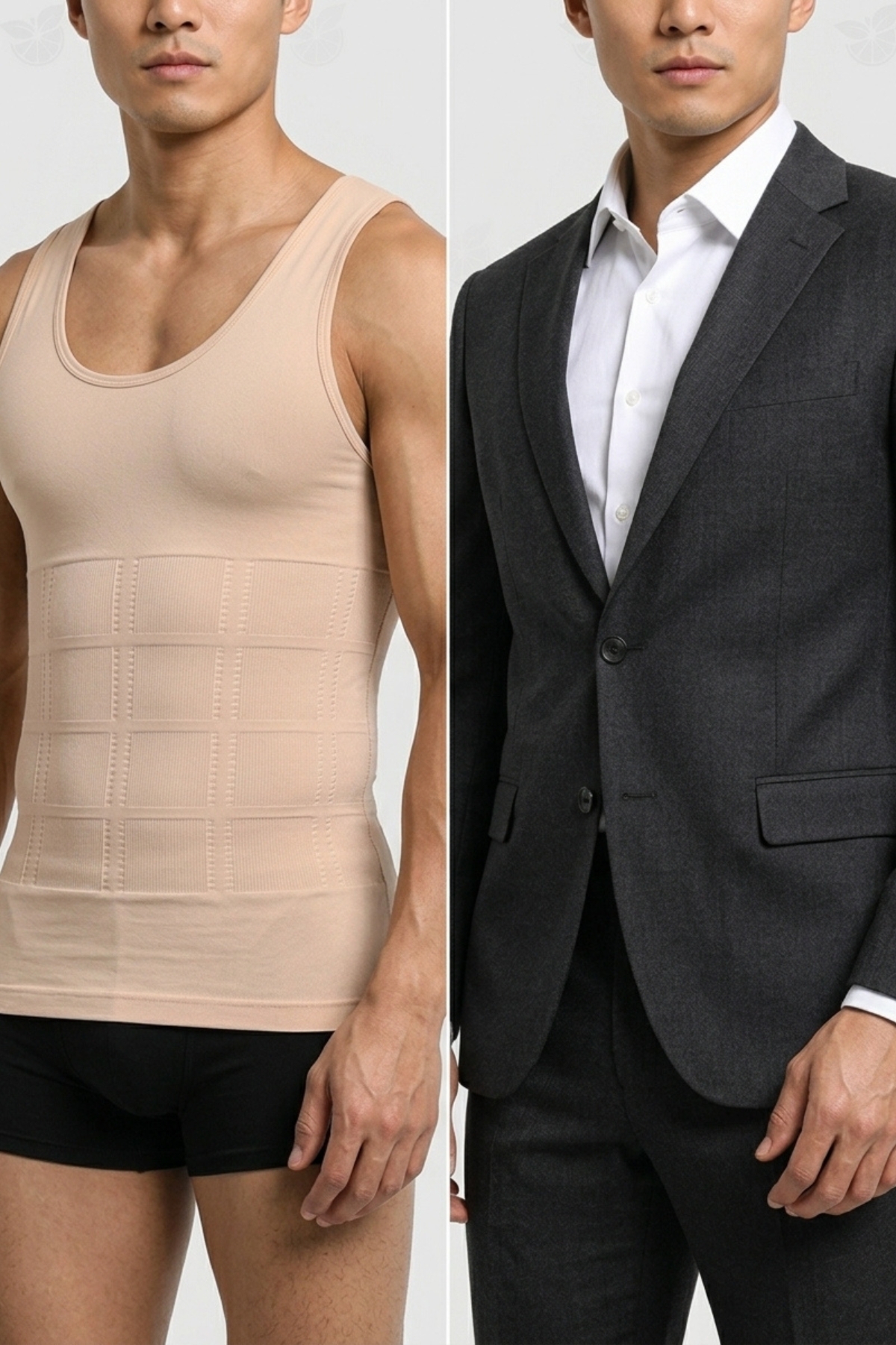 elilom Erkek Shapewear Atlet - Göbek ve Göğüs Toparlayıcı, Dik Duruş Destekli Fit Korse Atlet görsel 4