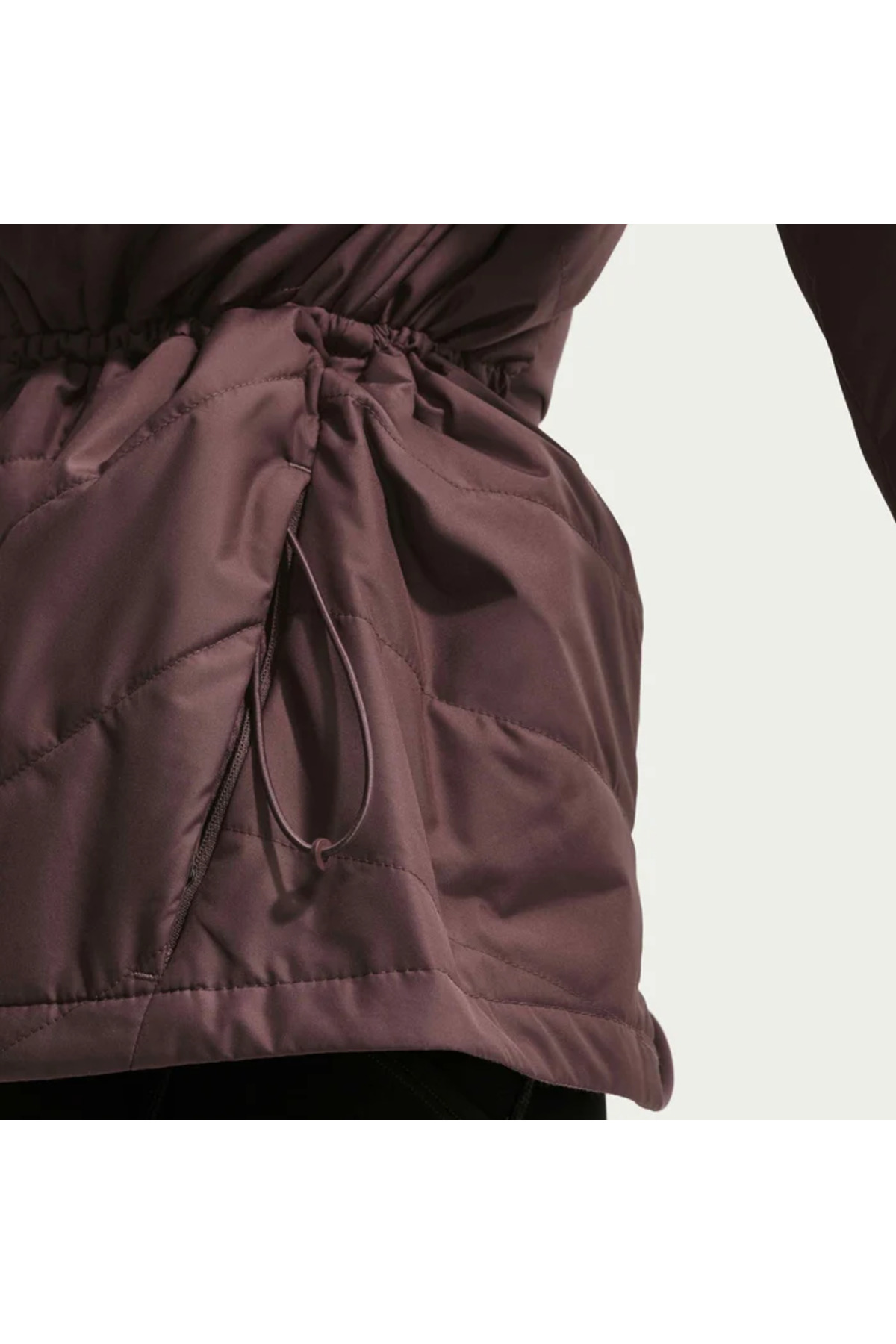 Nike Kadın Mavi Swift Therma-fit Fill Rüzgar Geçirmez Spor Kahverengi Koşu Ceketi | HV2744-502 görsel 3