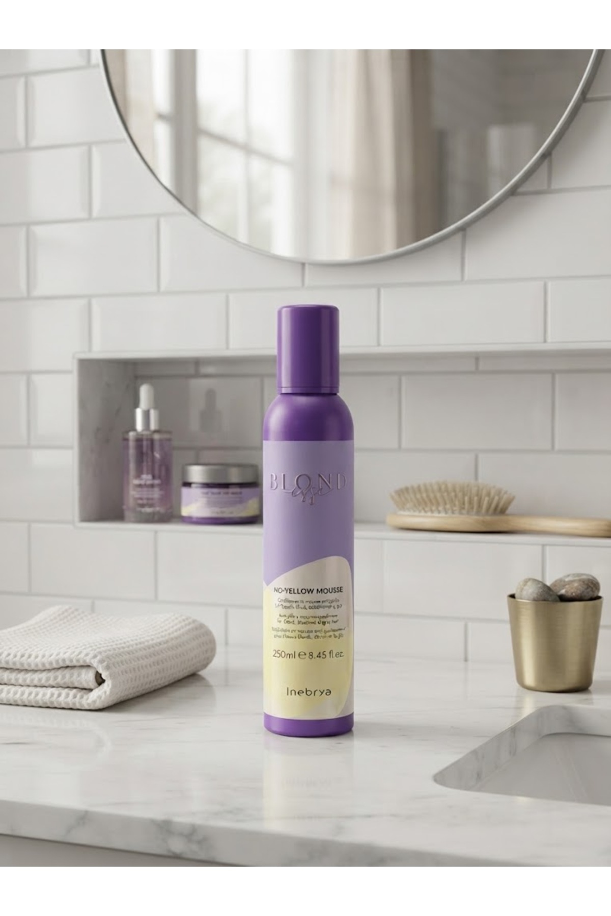 Platin ve Gri Saçlara Özel Renk Canlandırıcı Tonlayıcı Köpük 250 ml (For Blonde, Bleached and Grey Hair) — NOYEL-MS-250 — تصویر 2 از 2