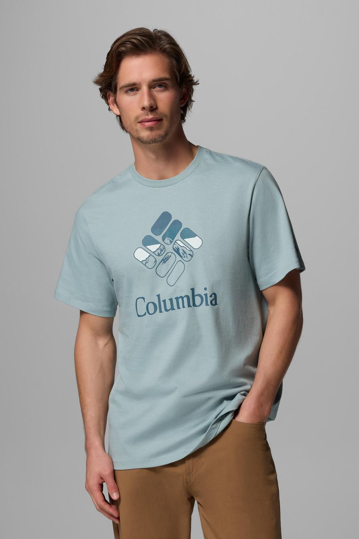 تیشرتمردانهColumbiaفیروزه
