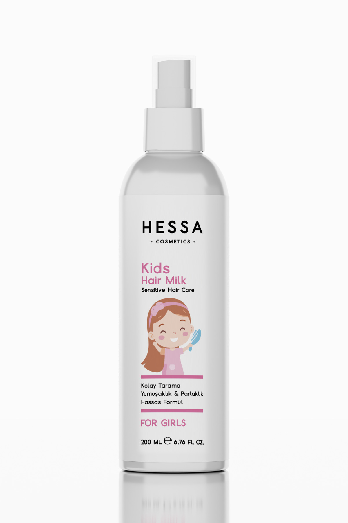 Kız Çocuk Saç Bakım Seti | Kız Çocuk Şampuanı 400 ml + Saç Sütü 200ml — HESSA KIZ SET 01 — تصویر 7 از 7