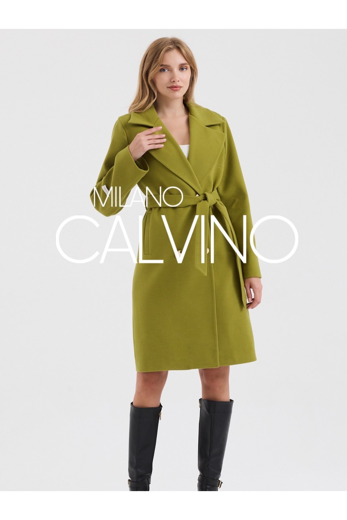 Milano Calvino ESSENTIALS CLASSIC COAT - KAŞMİR DOKULU KLASİK PALTO görsel 5