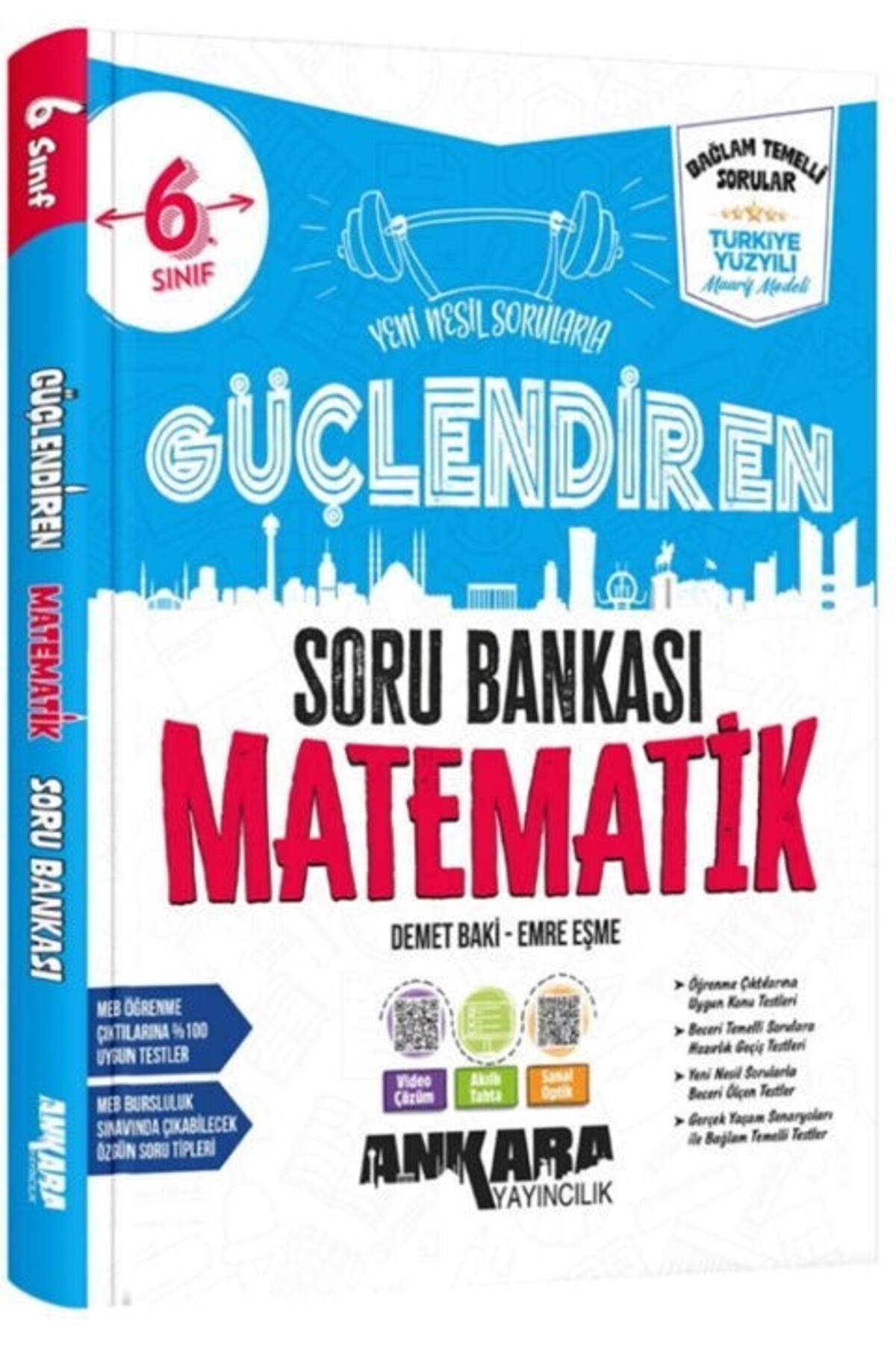 Ankara Kitap Merkezi 6. Sınıf Matematik Güçlendiren Soru Bankası Ankara Yayıncılık