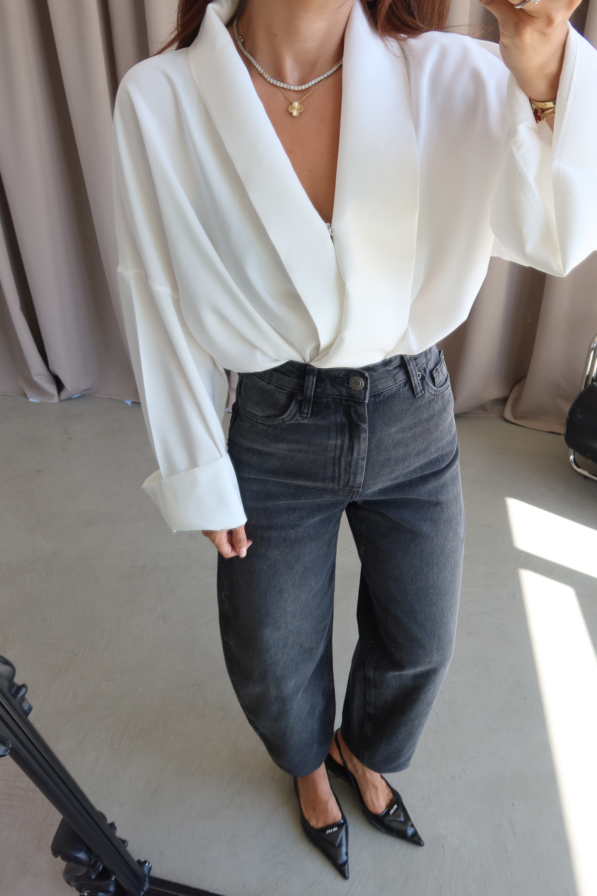 Özge Özgenç Yıkamalı Mom Jean görsel 6