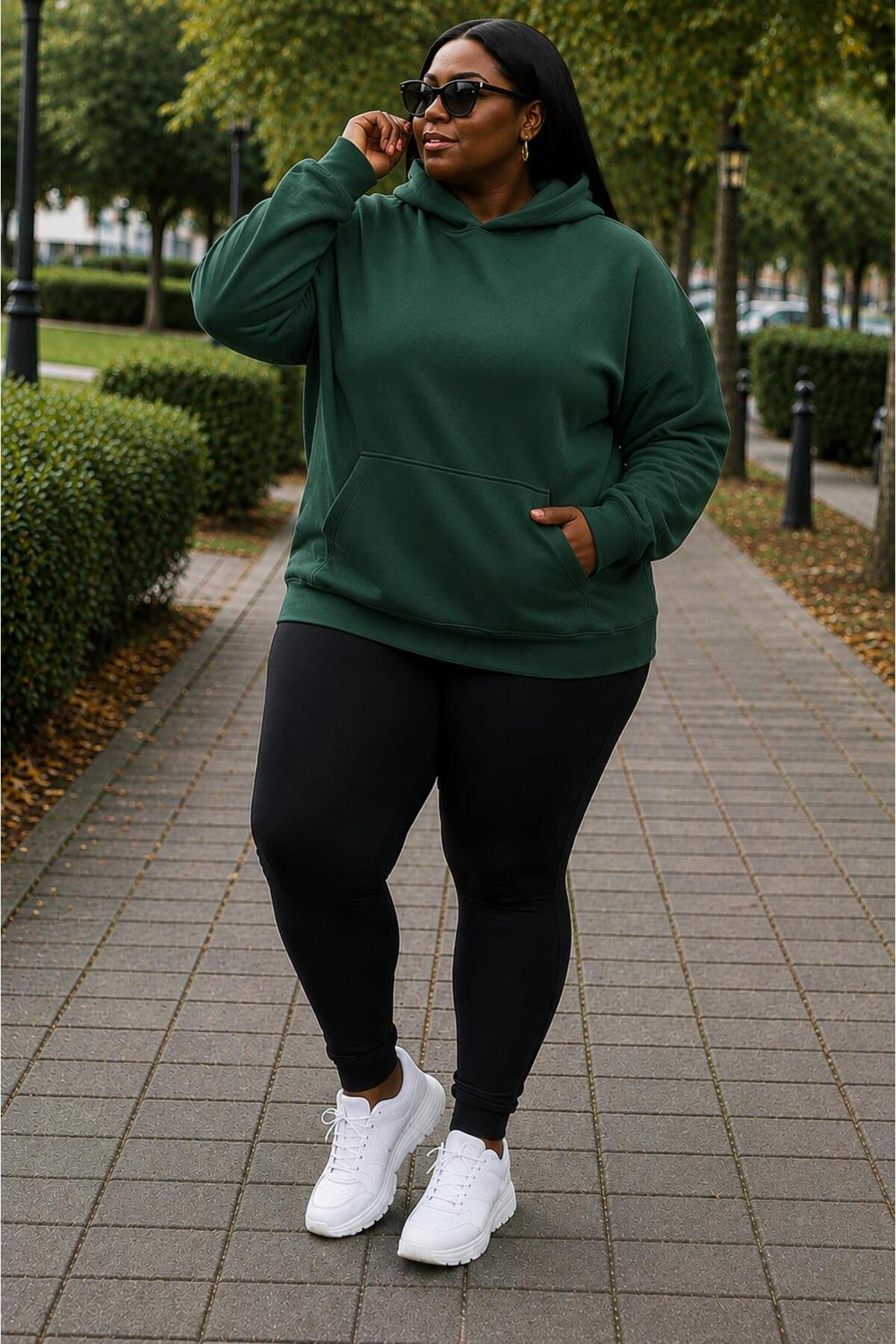 belissia Kapüşonlu Battal Sweatshirt