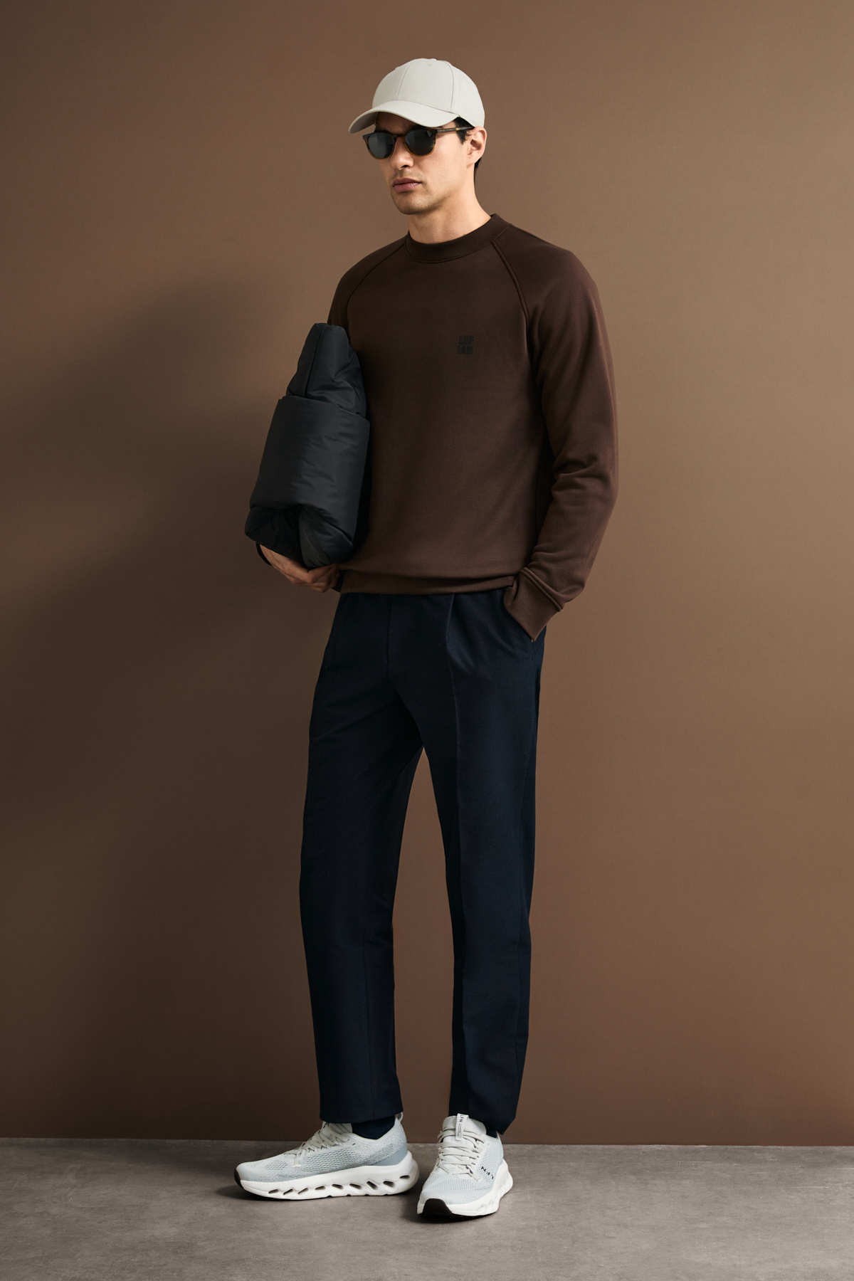 Lufian Blake Erkek Sweatshirt Kahverengi görsel 4