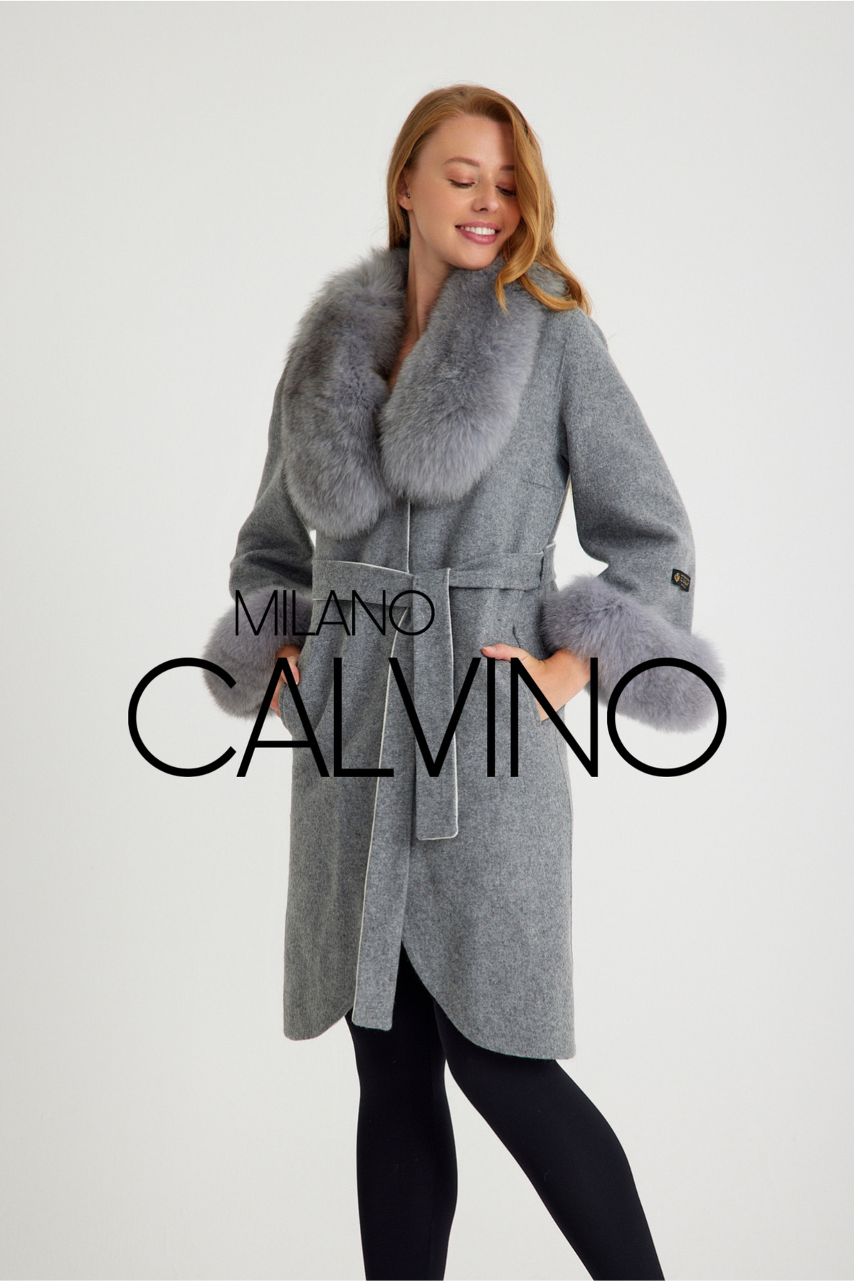 Milano Calvino Kürklü Alpaka Kaban & Palto ( Açık Yeşil ) görsel 2