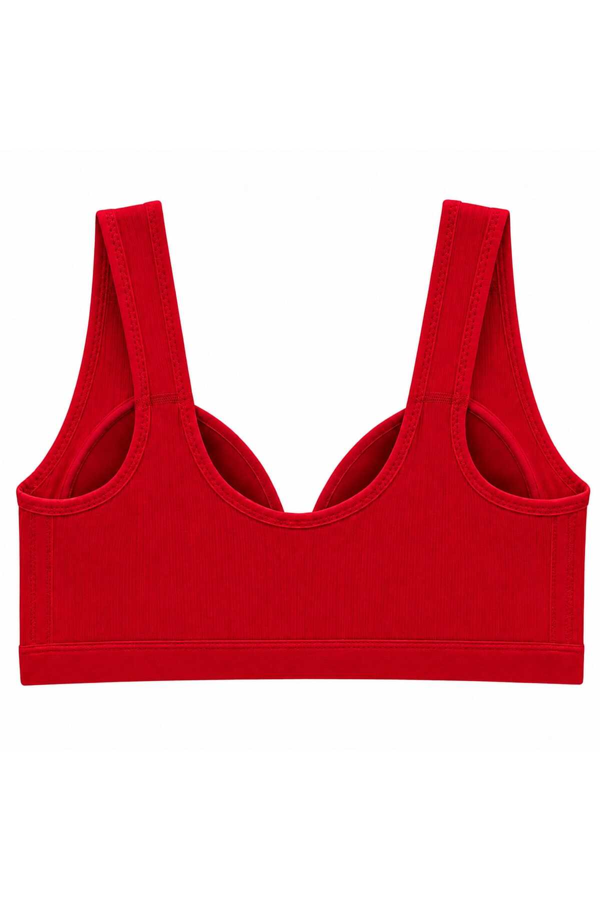 Efrayim Manessa Lingerie Kadın Önden Düğmeli Çıtçıtlı Balensiz Toparlayıcı Geniş Askılı Rahat Günlük Sütyen görsel 5